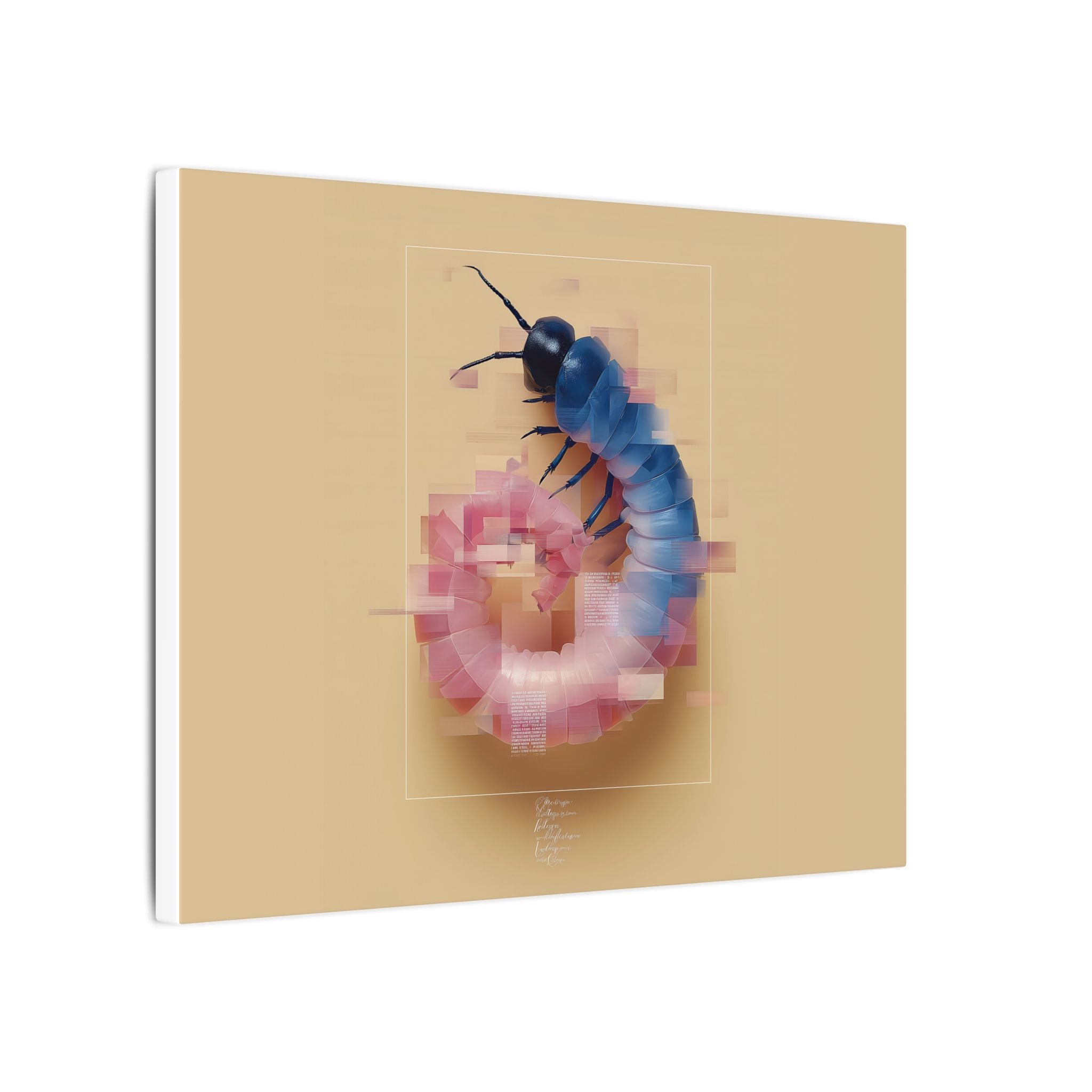 Pixelated Metamorphosis: Digital Deconstruction, Geometric Beetle Study   |    Custom Orders Available