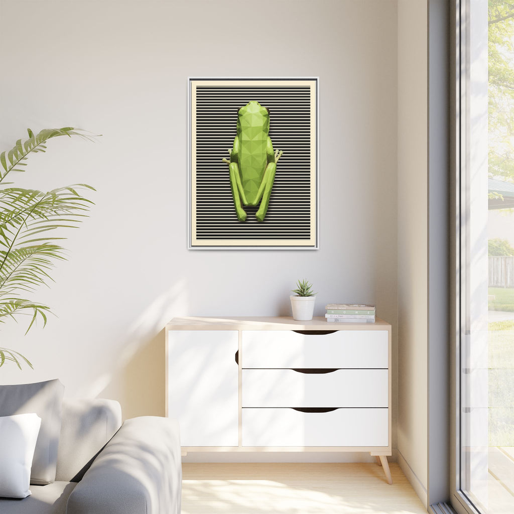 Geometric Amphibian: Low-Poly Frog Design, Digital Art Minimalism   |  Personalized & Custom Orders Available