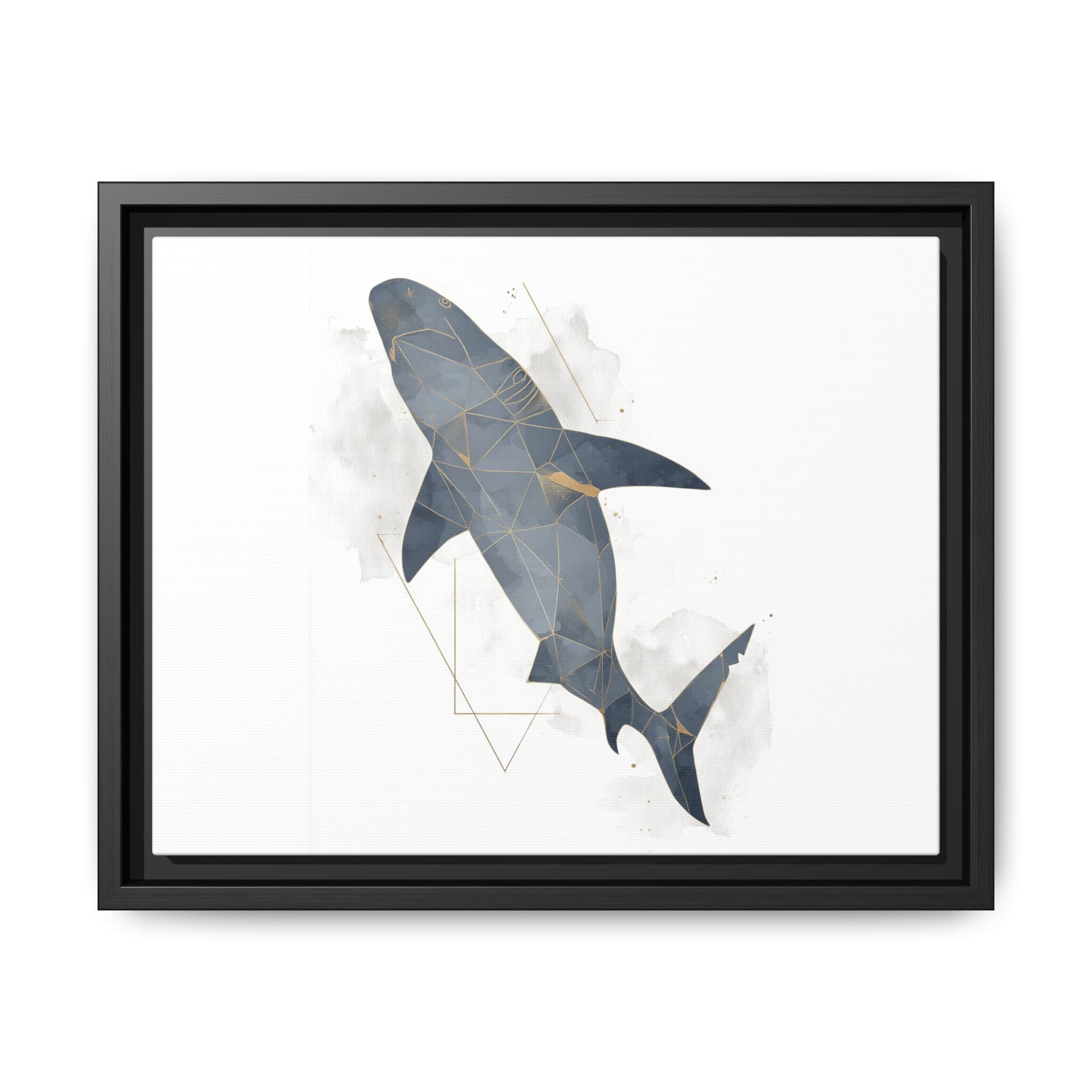 Aquatic Geometry: Shark Polygon Abstraction, Oceanic Digital Art   |  Personalized & Custom Orders Available