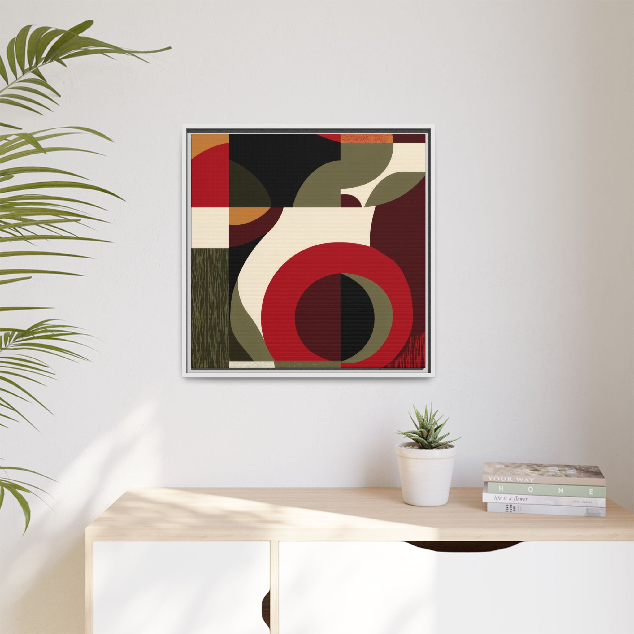 Geometric Intersections: Mid-Century Modern Design, Abstract Architectural Composition, Rhythmic Curved Forms   |   Custom Orders Accepted