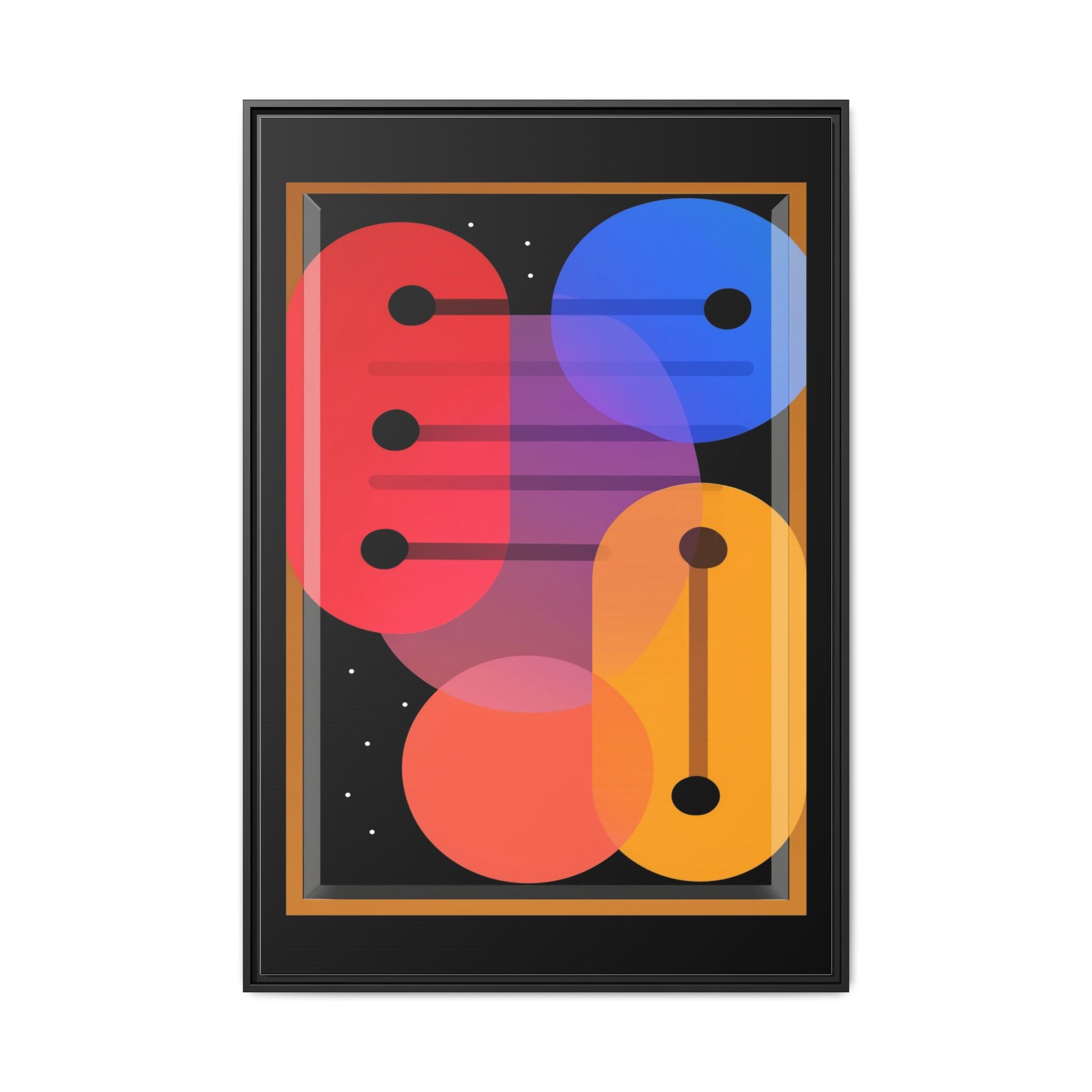 Celestial Geometry: Organic Shapes in Motion, Digital Abstract Composition, Vibrant Color Intersections   |   Custom Orders Accepted