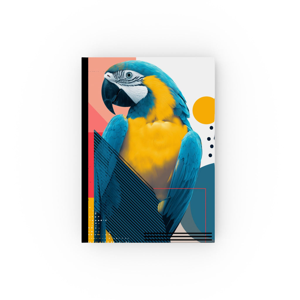 Prismatic Macaw: Geometric Wildlife Art, Digital Photorealistic Design Personalized Journal   |