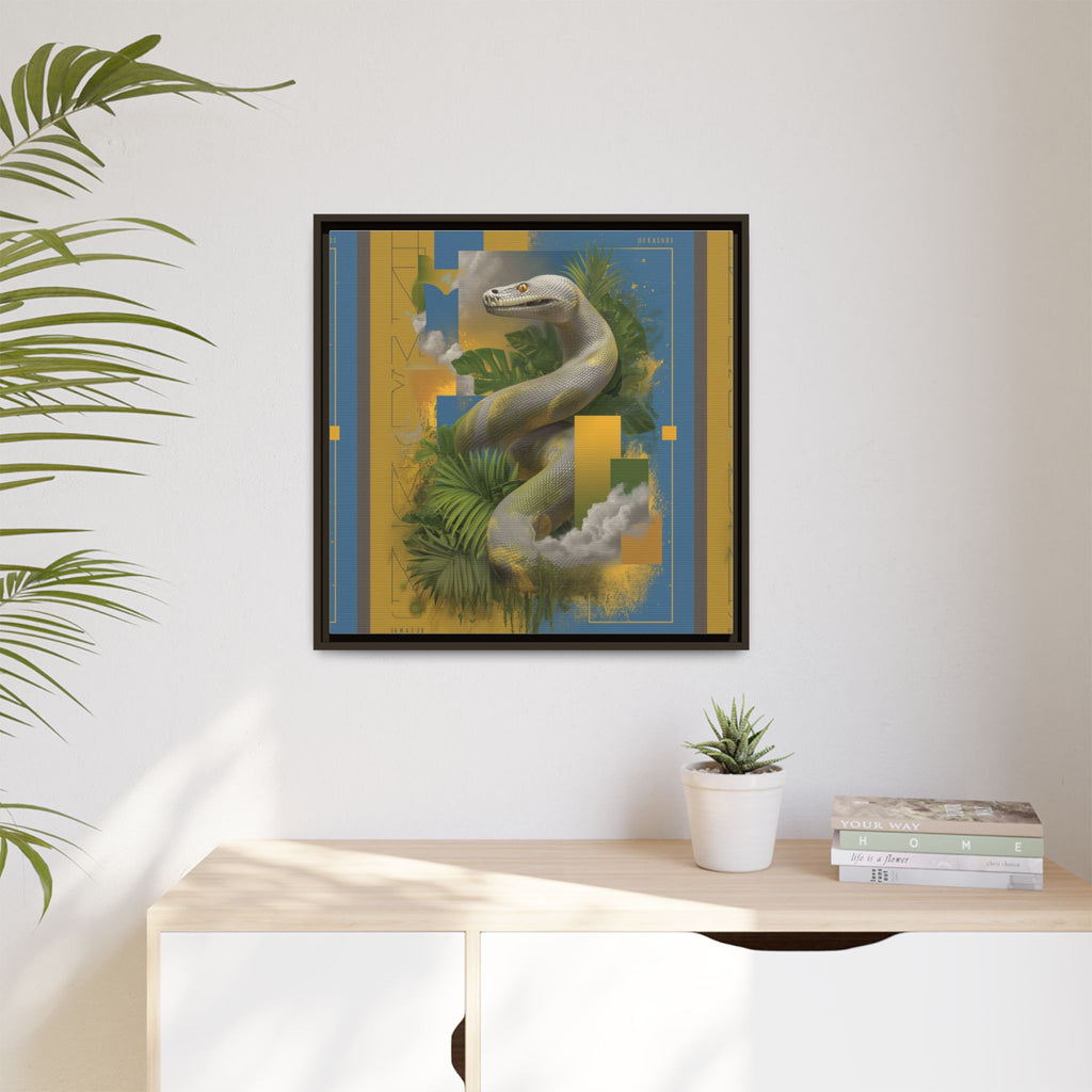 Serpent of Surreal Geometries: Tropical Hyperrealism, Digital Snake Illustration   |    Custom Orders Available
