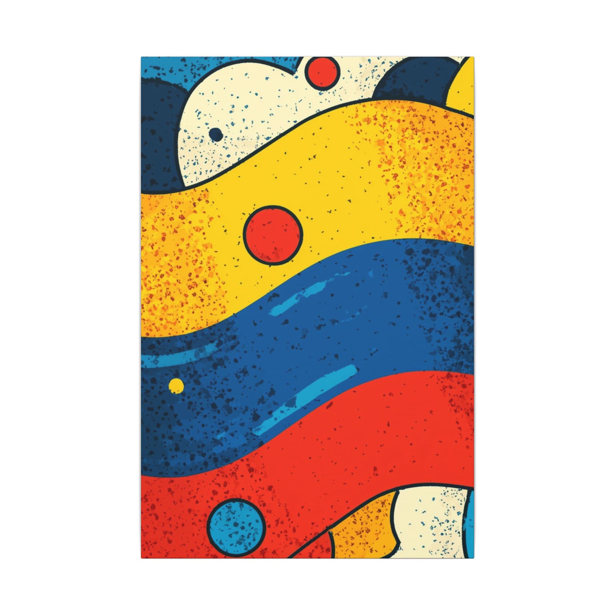 Fluid Dynamics: Retro Abstract Shapes, Mid-Century Modern Motion, Geometric Color Waves   |   Custom Orders Accepted