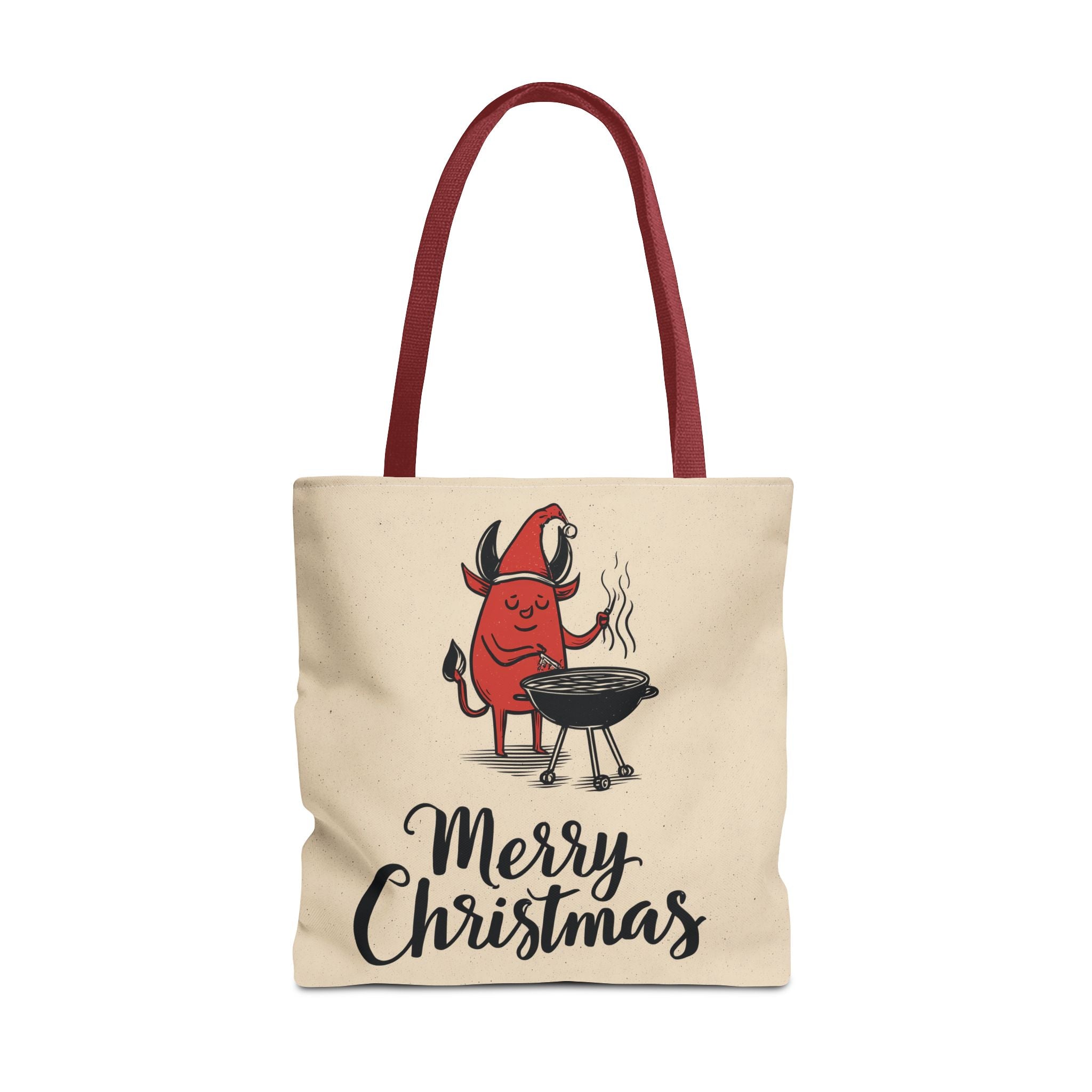Naughty Santa , Secret Santa, Devil Theme, Devil Themed Art Tote Bag (AOP)