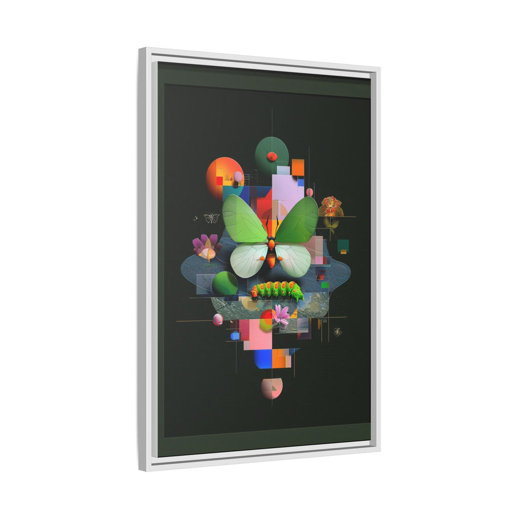 Metamorphosis Geometry Framed Print : Digital Nature Synthesis, Butterfly Abstraction   |  Personalized & Custom Orders Available