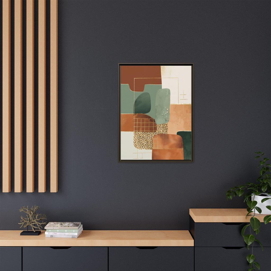 Geometric Harmony: Abstract Minimalist Art, Mid-Century Modern Design, Organic Shapes Composition   |   Custom Orders Accepted