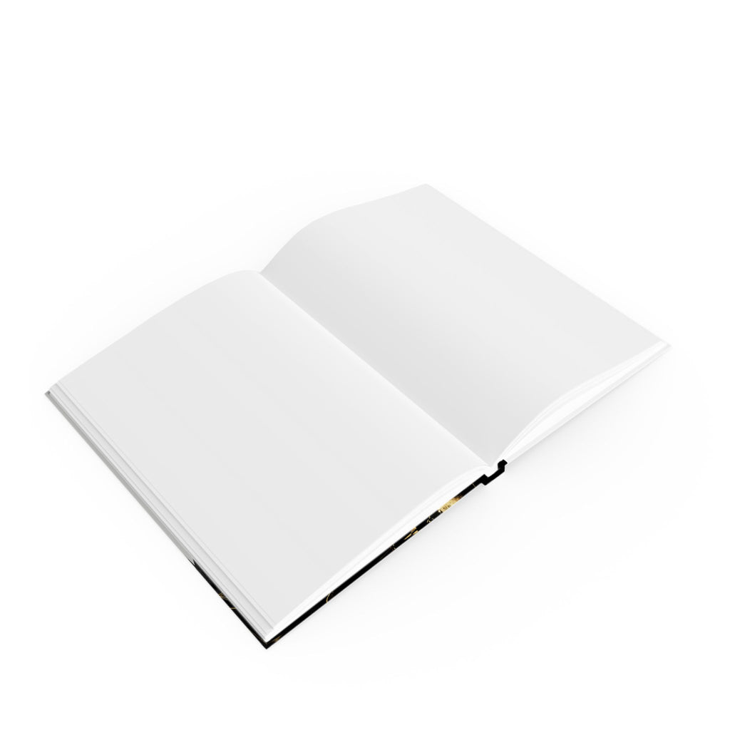 Personalized Gold Accented Geometric Panda Journal    |  Metallic Gold Accented, Wildlife Art   |   Custom Orders Accepted