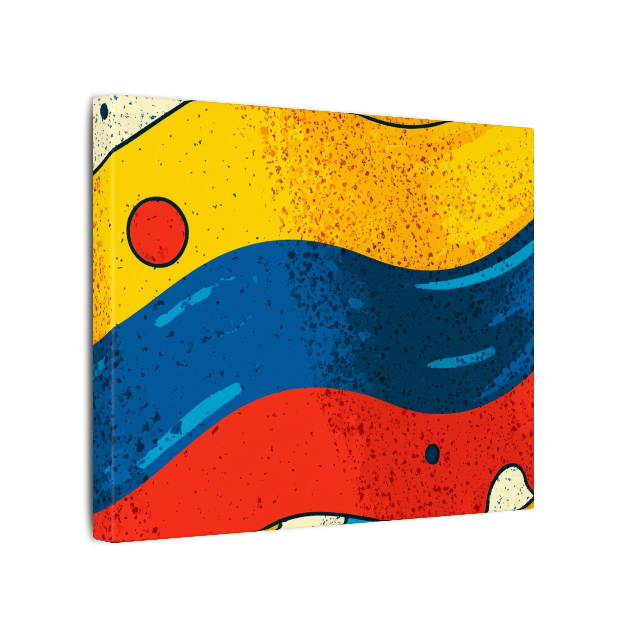 Fluid Dynamics: Retro Abstract Shapes, Mid-Century Modern Motion, Geometric Color Waves   |   Custom Orders Accepted