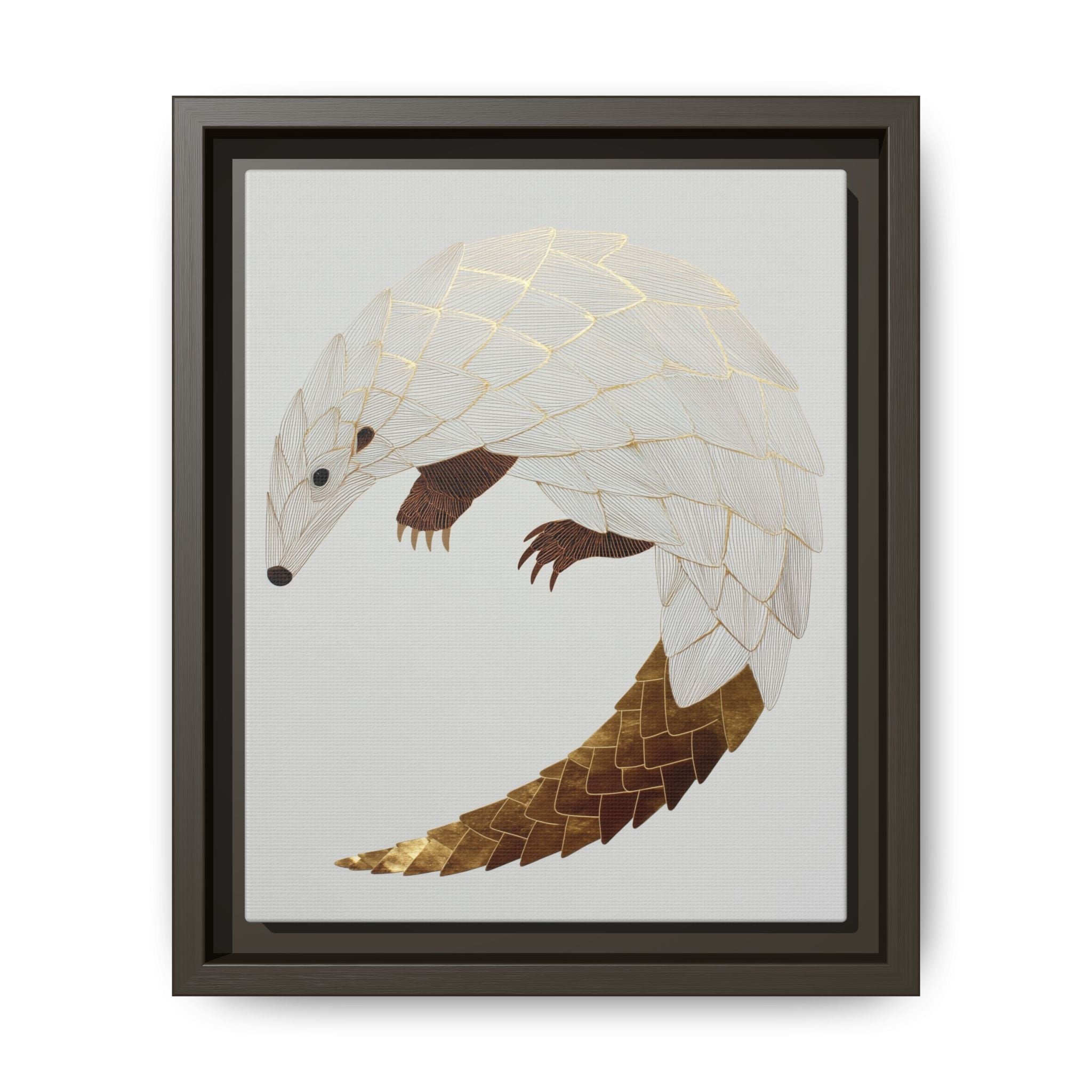 Geometric Hedgehog: Minimalist Wildlife Illustration, Layered Metallic Geometric Art   |    Custom Orders Available