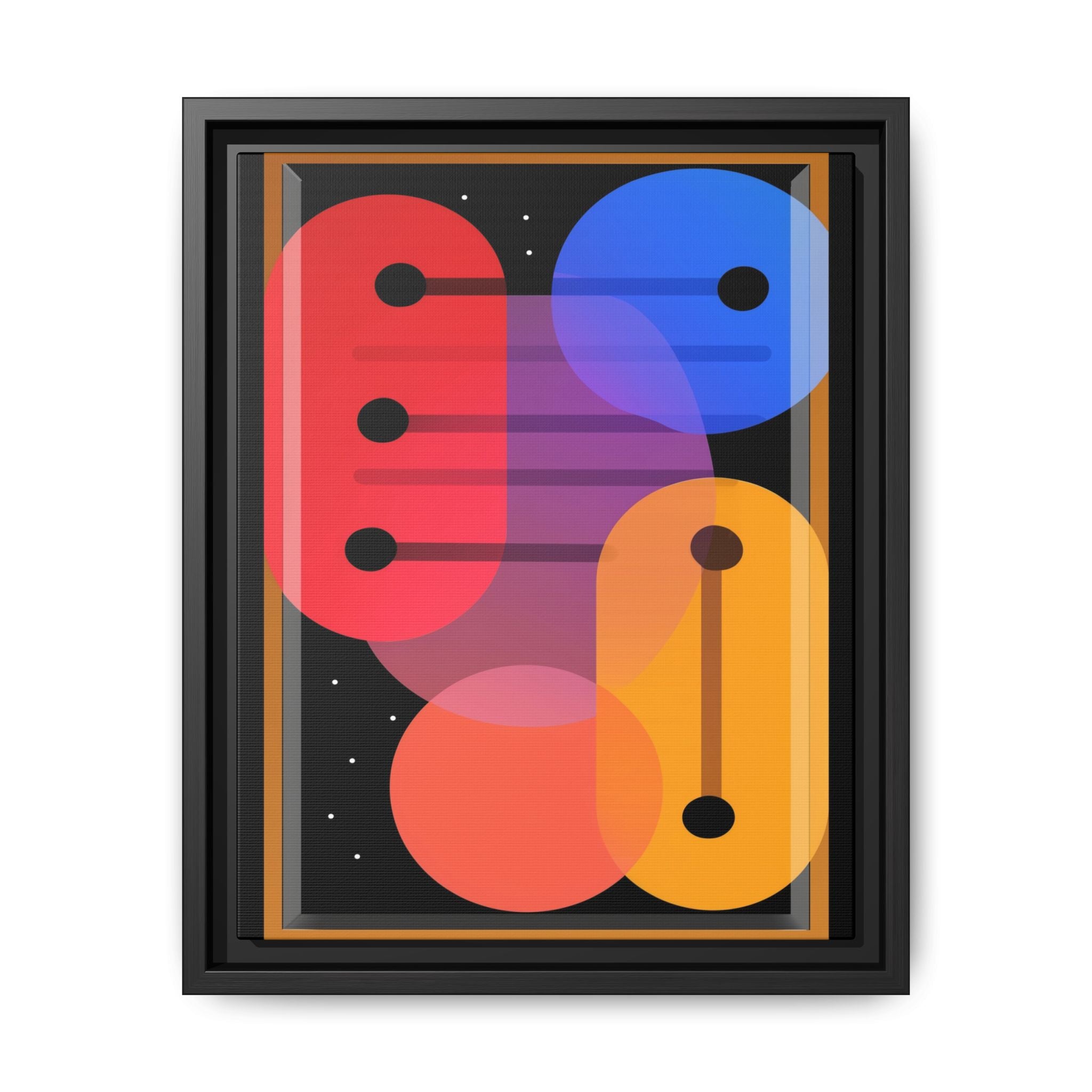 Celestial Geometry: Organic Shapes in Motion, Digital Abstract Composition, Vibrant Color Intersections   |   Custom Orders Accepted