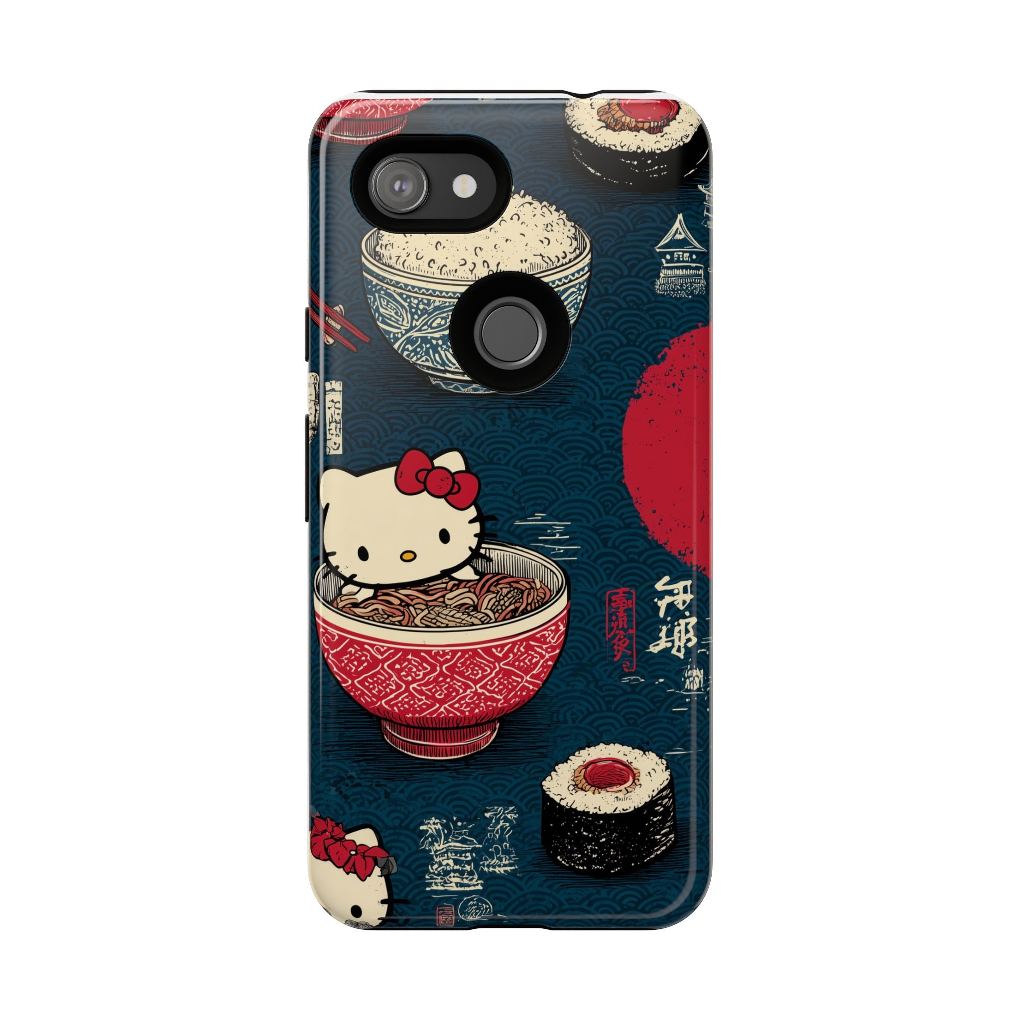 Japanese Kitty Sushi Vibrant Phone Case - Tough Case | Funky, Colorful, Unique Design for Gift, Accessory, Protection, Trendy