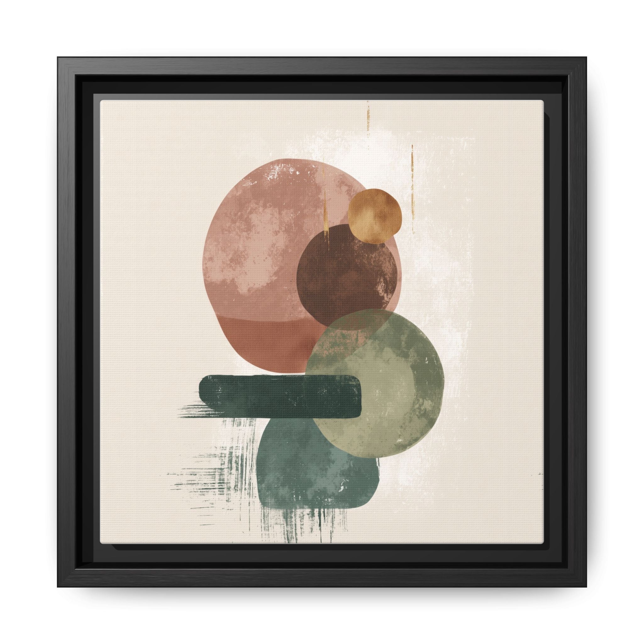 Organic Intersections: Watercolor Abstraction, Earth Tone Composition, Modern Minimalist Art   |   Custom Orders Accepted