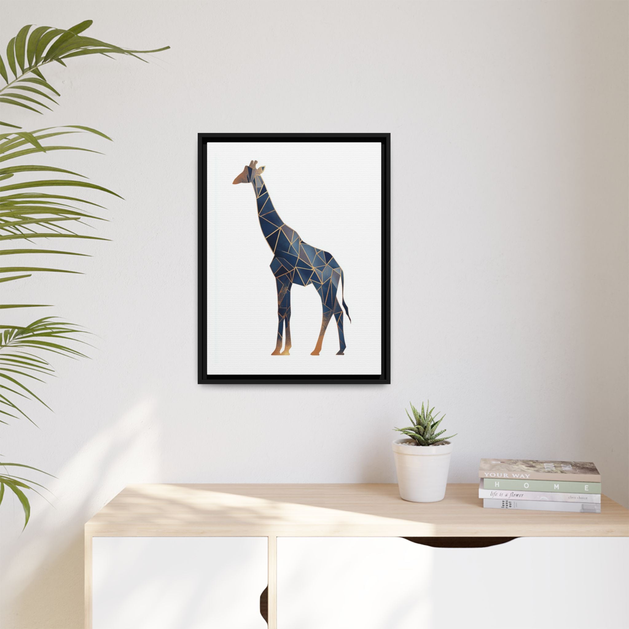 Geometric Giraffe: Modern Wildlife Art, Angular Minimalist Design   |  Personalized & Custom Orders Available