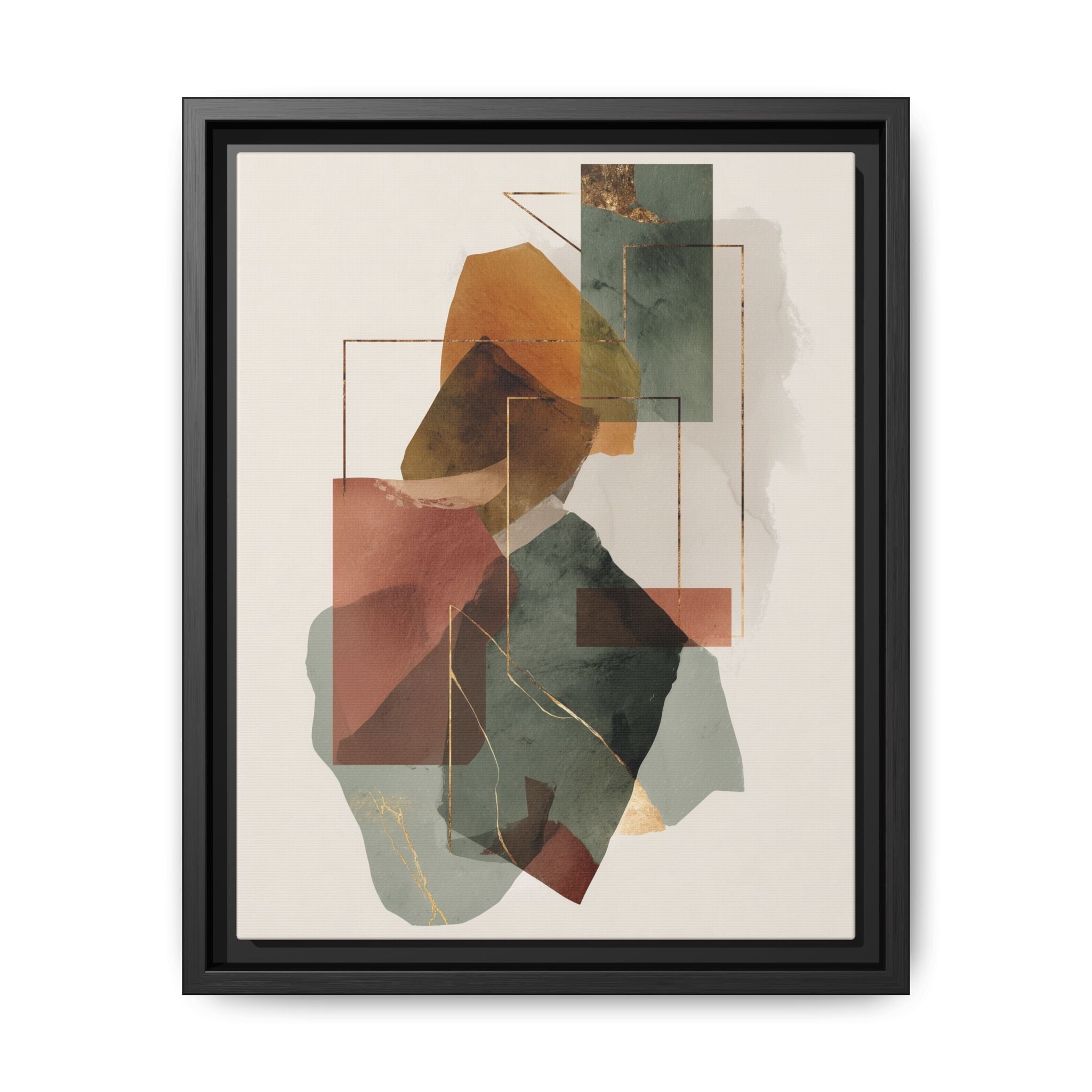 Harmonic Geometries: Architectural Abstraction, Earthy Palette, Minimalist Composition   |   Custom Orders Accepted