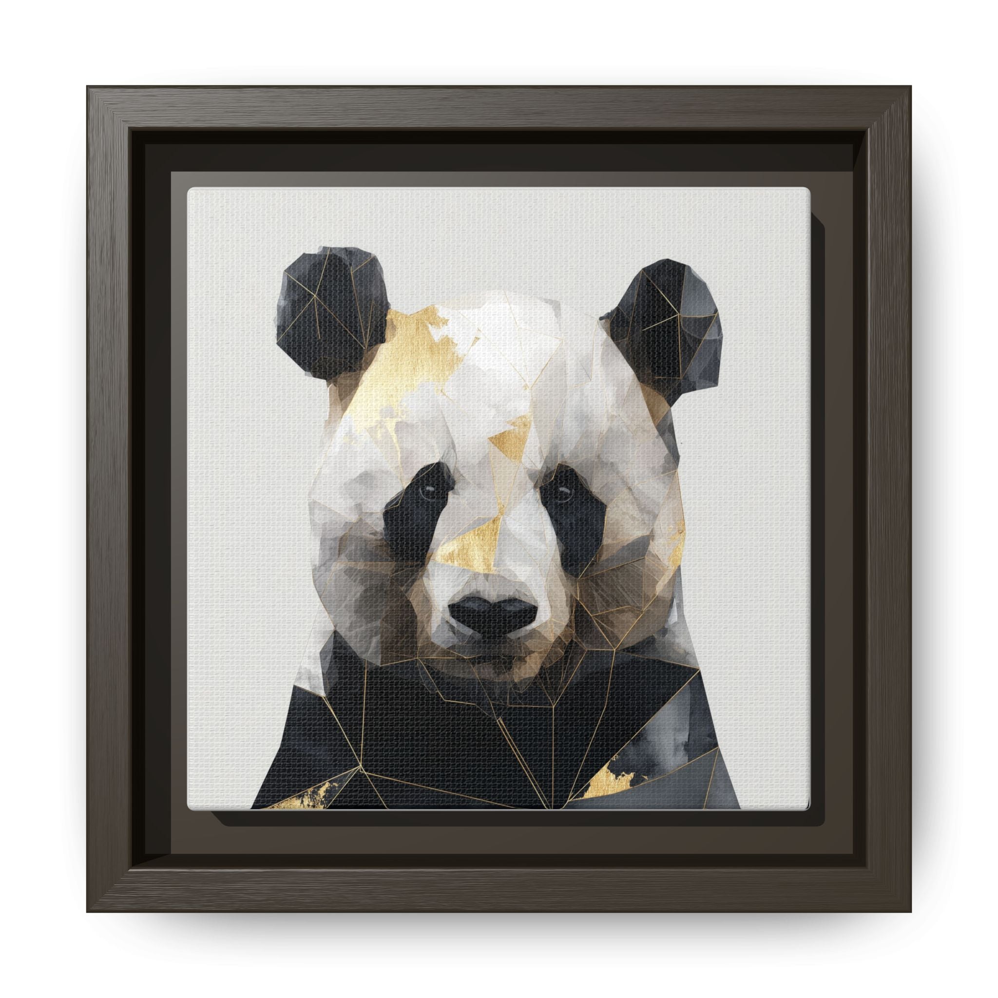 Fractal Panda: Geometric Digital Art, Low Poly Wildlife Portrait   |  Personalized & Custom Orders Available