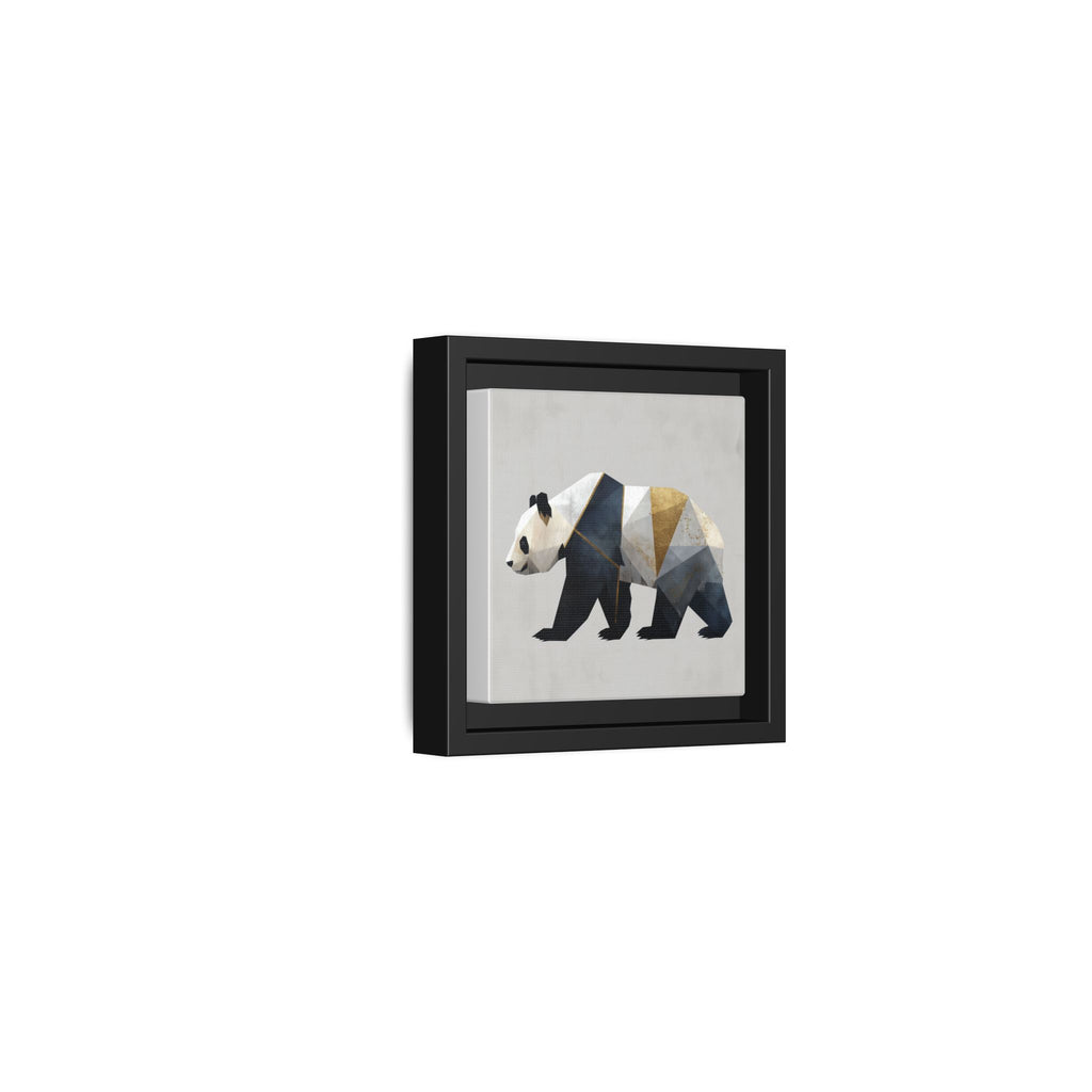 Geometric Panda: Cubist Animal Portrait, Modern Minimalist Art Style   |  Personalized & Custom Orders Available