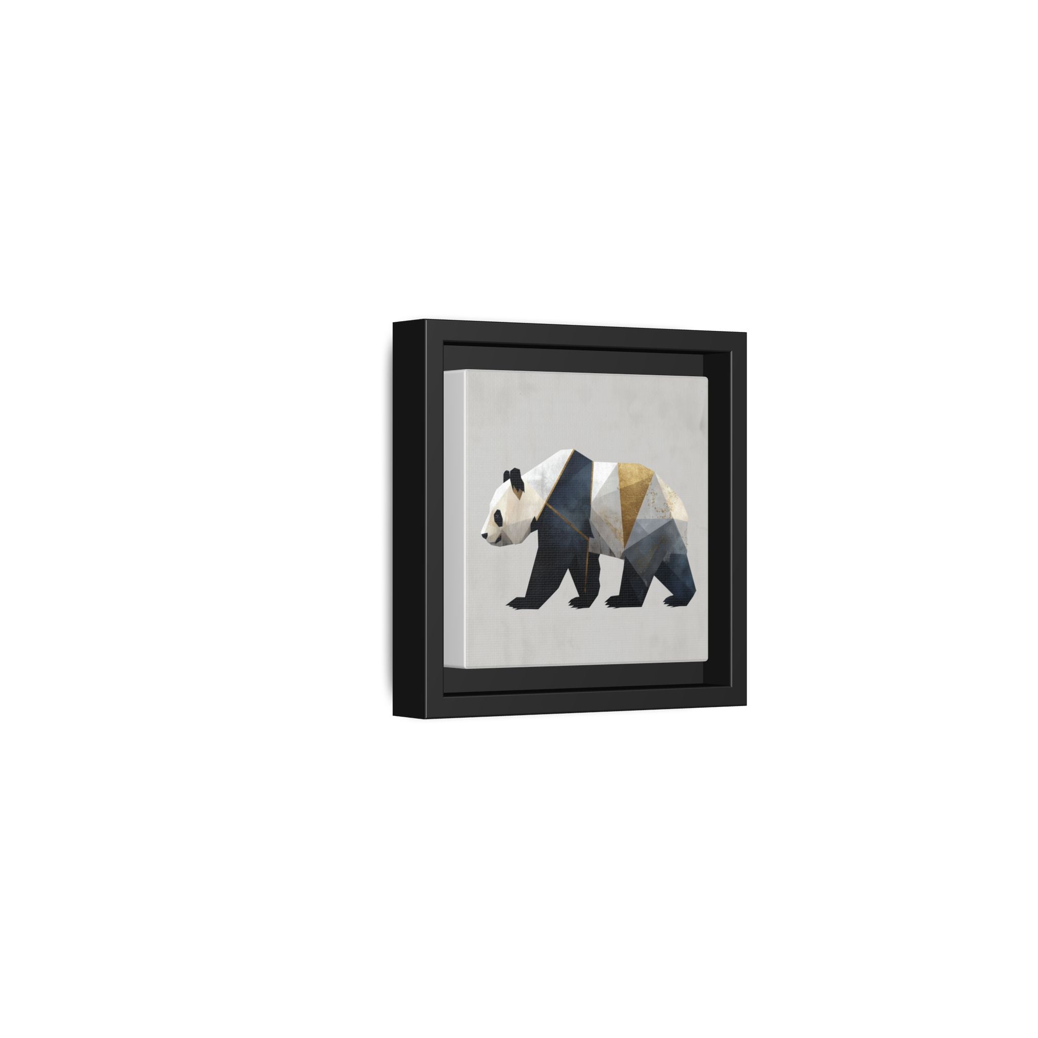 Geometric Panda: Cubist Animal Portrait, Modern Minimalist Art Style   |  Personalized & Custom Orders Available