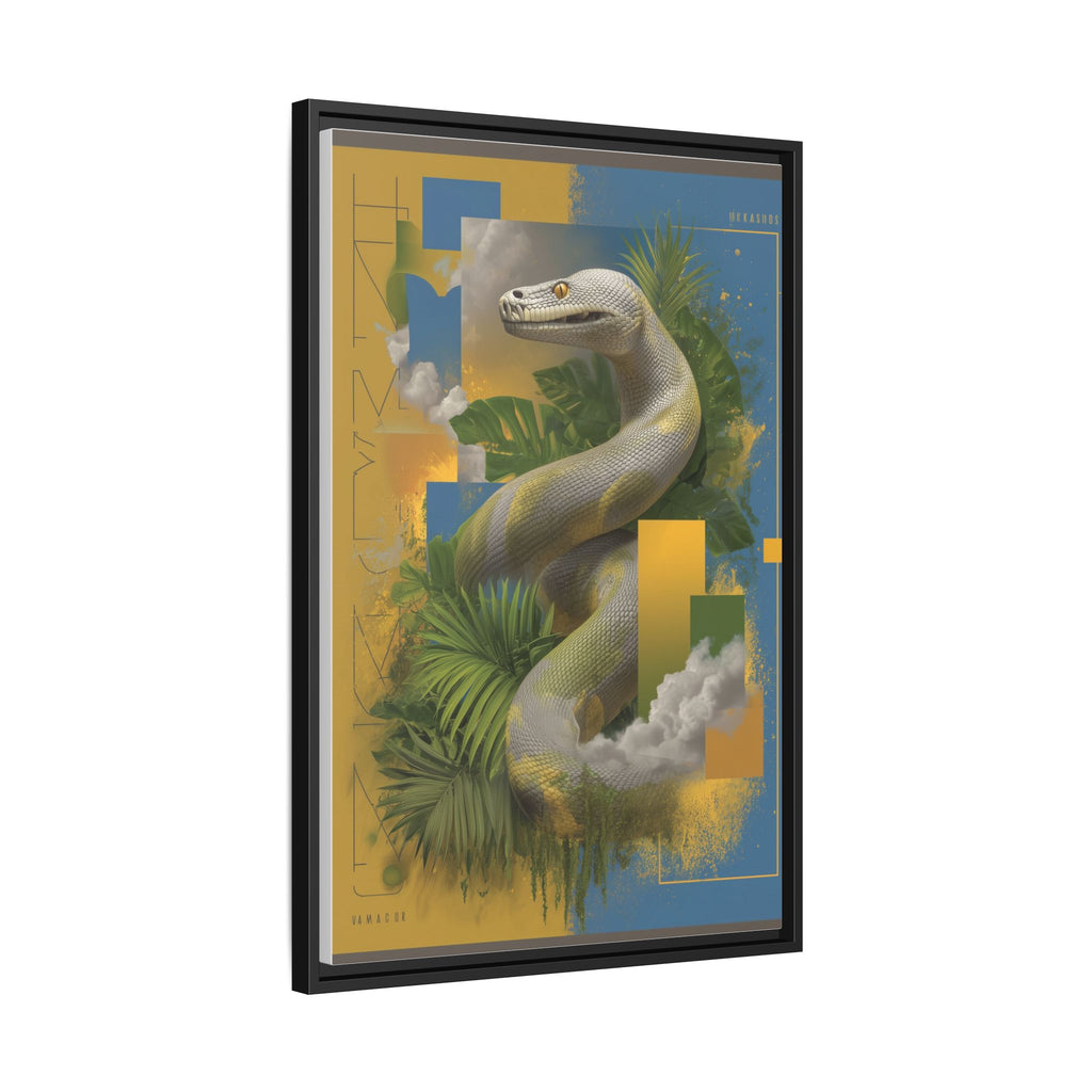 Serpent of Surreal Geometries: Tropical Hyperrealism, Digital Snake Illustration   |    Custom Orders Available