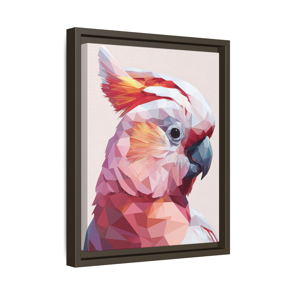 Prismatic Cockatoo: Geometric Bird Portrait, Low-Poly Digital Art   |  Personalized & Custom Orders Available