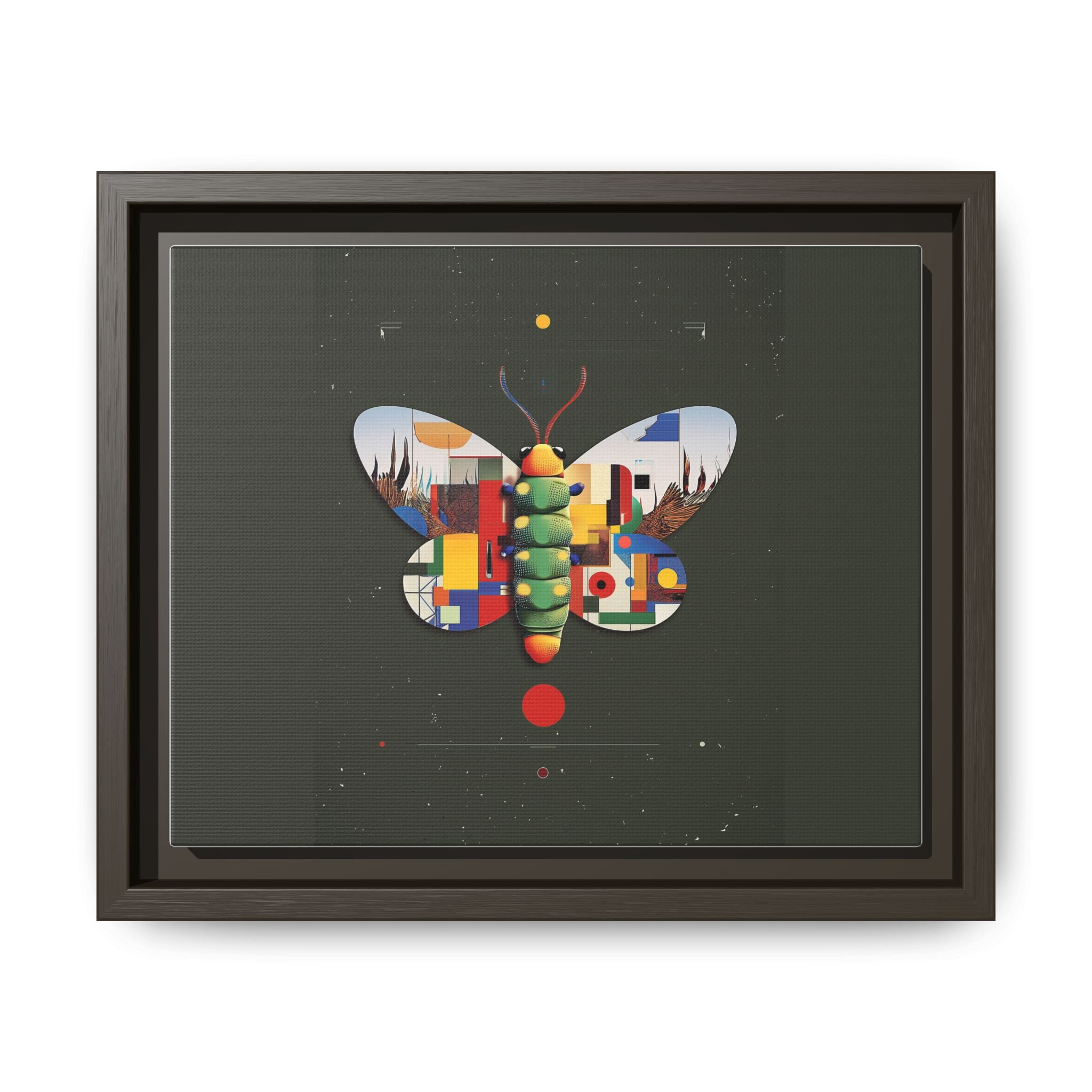 Geometric Butterfly: Bauhaus Digital Mosaic, Technological Nature Composition   |    Custom Orders Available