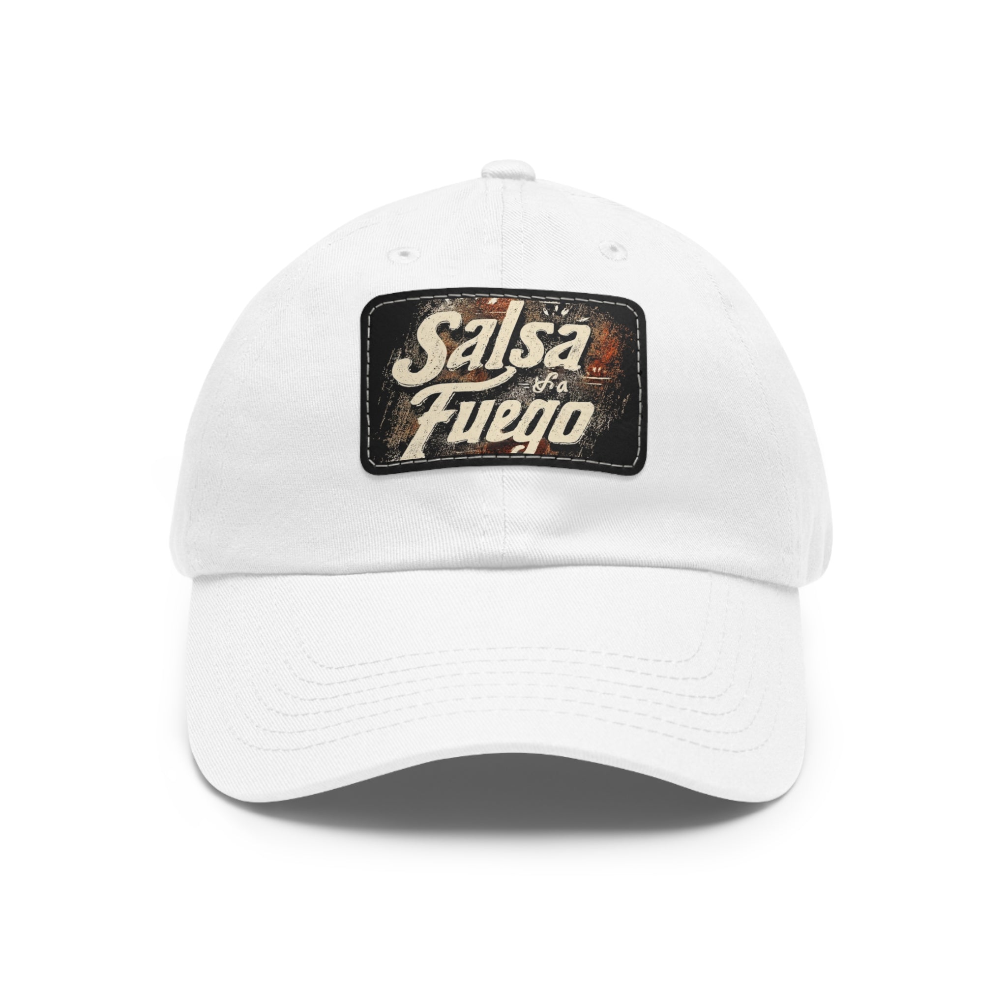 Salsa Fuego Dad Hat with Leather Patch (Rectangle)