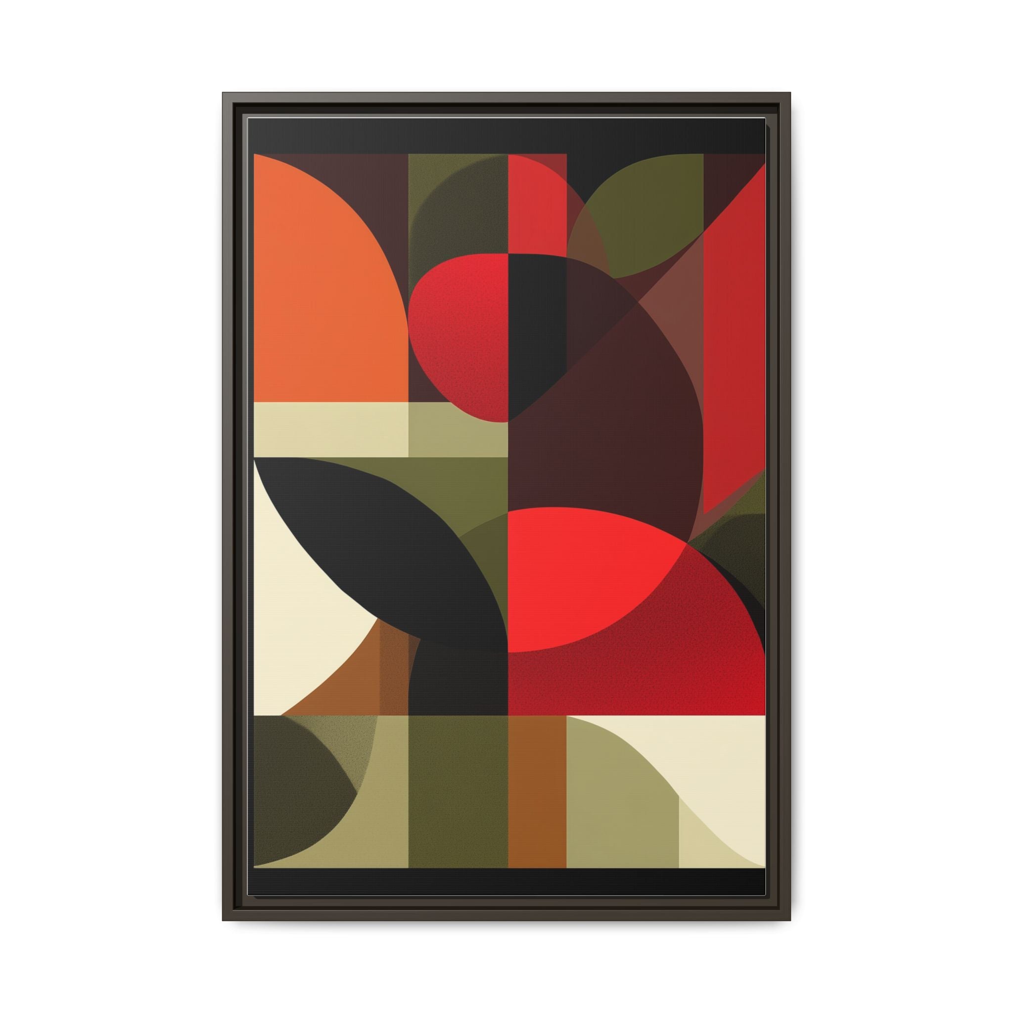 Geometric Fusion: Modern Abstract Composition, Cubist Color Blocks, Architectural Form Harmony   |   Custom Orders Accepted