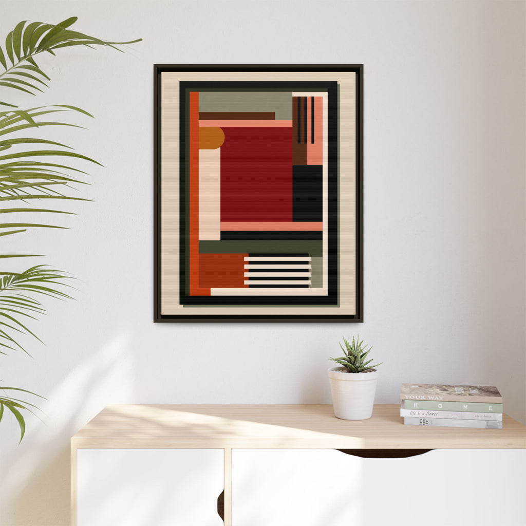 Architectural Geometries: Modern Abstract Composition, Bauhaus-Inspired Design, Geometric Color Blocking   |   Custom Orders Accepted