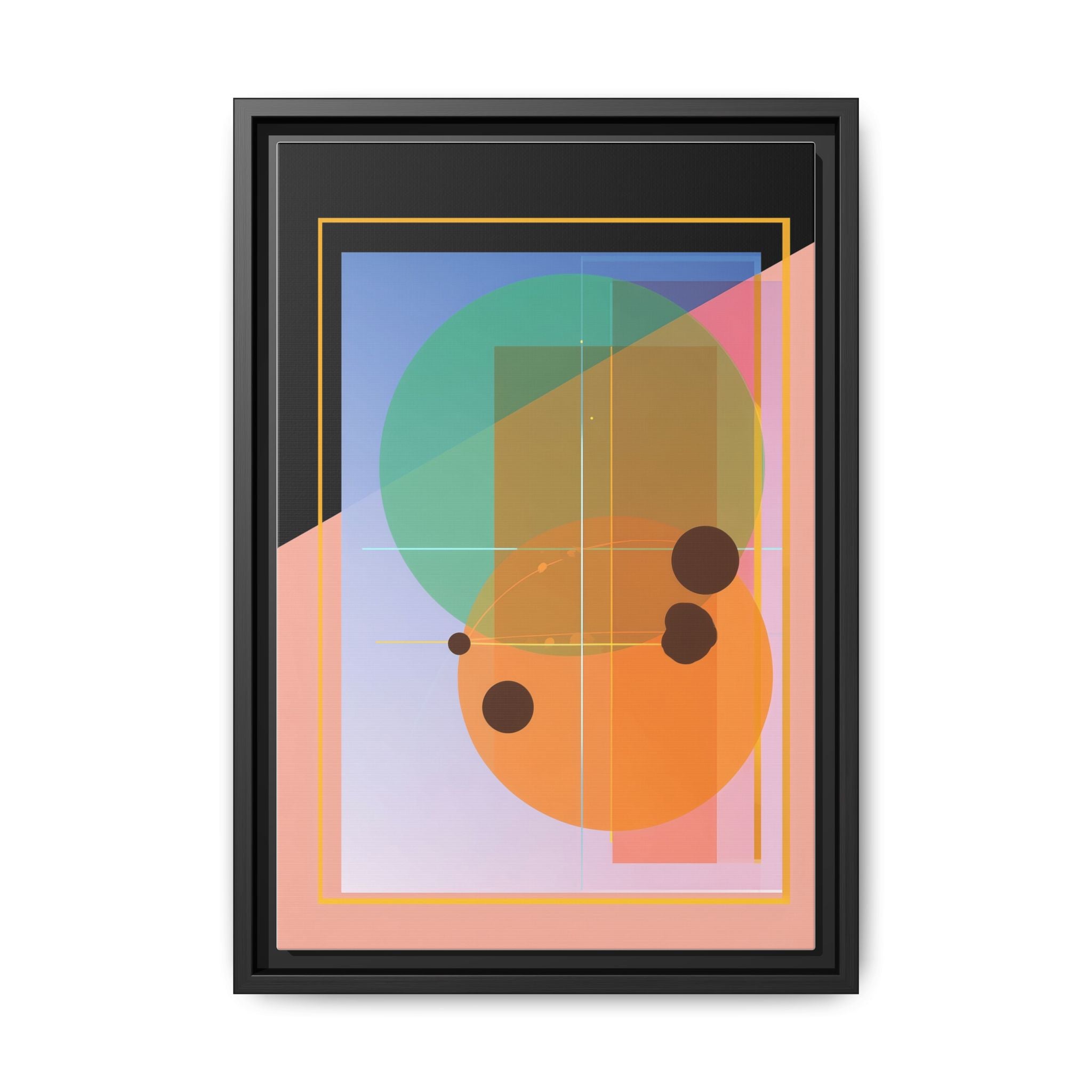 Geometric Harmony: Abstract Composition, Overlapping Shapes, Precision Design   |   Custom Orders Accepted