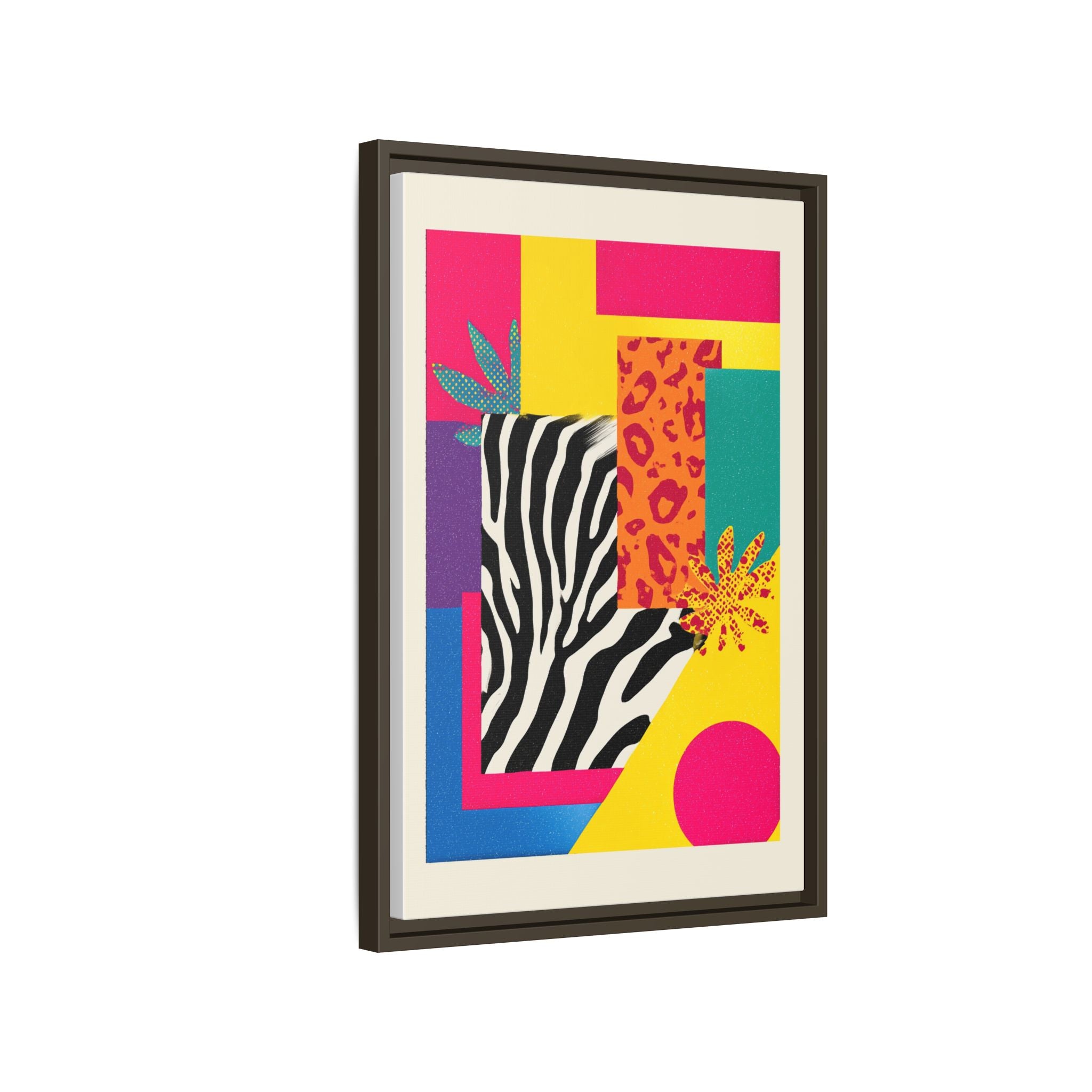 Zebra Stripes & Leopard Spots: 80s Pop Art Design, Memphis Style Graphic, Geometric Color Block Pattern   |   Custom Orders Accepted