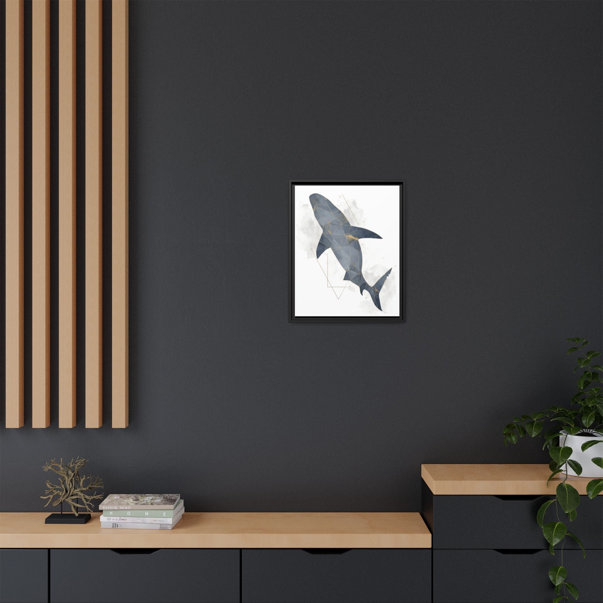 Aquatic Geometry: Shark Polygon Abstraction, Oceanic Digital Art   |  Personalized & Custom Orders Available