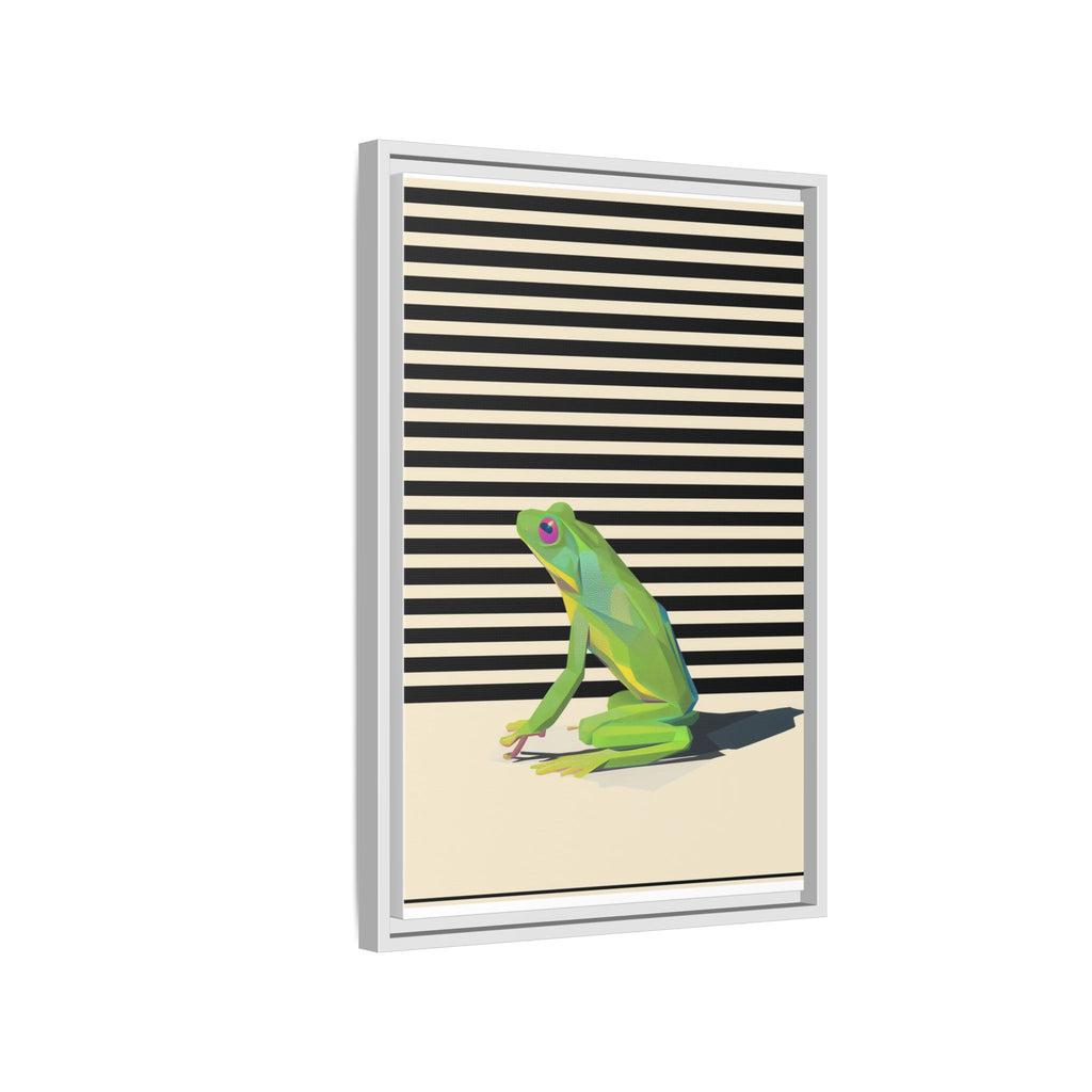Geometric Frog Persona: Modern Wildlife Illustration, Vibrant Graphic Design   |  Personalized & Custom Orders Available