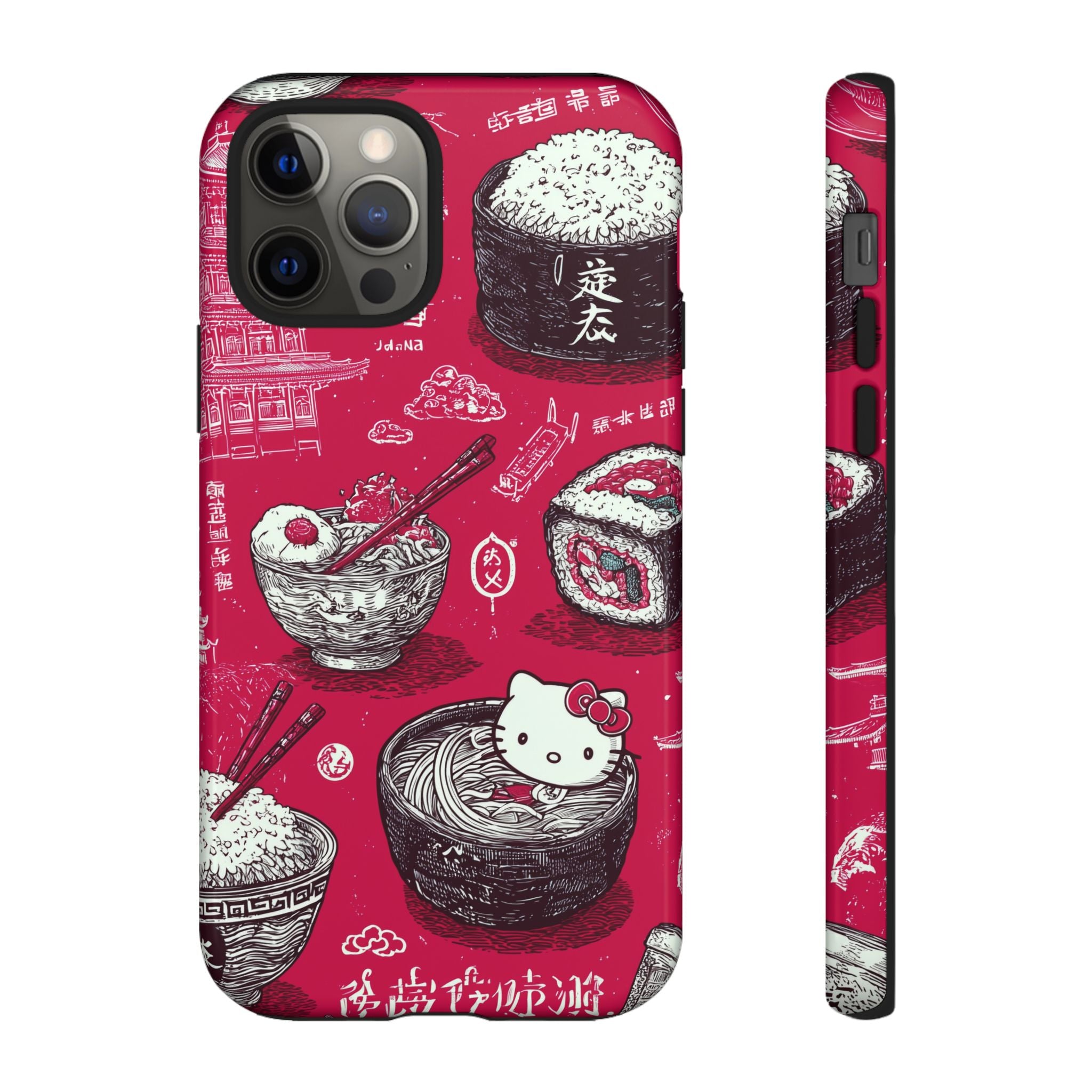 Japanese Kitty Vibrant Phone Case - Tough Case | Funky, Colorful, Unique Design for Personalization, Gift, Accessory, Protection, Trendy