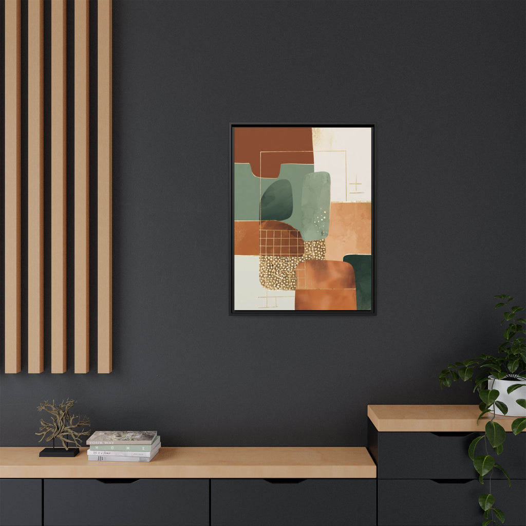 Geometric Harmony: Abstract Minimalist Art, Mid-Century Modern Design, Organic Shapes Composition   |   Custom Orders Accepted