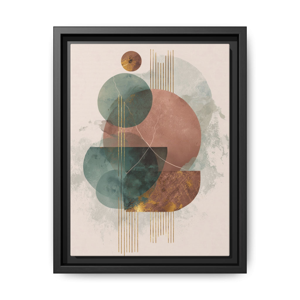 Translucent Geometries: Abstract Circles, Mid-Century Minimalism, Watercolor Layers   |   Custom Orders Accepted