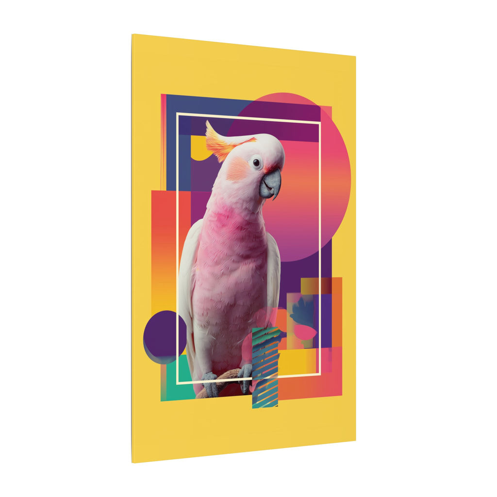 Geometric Cockatoo: Pop Art Wildlife Portrait, Modern Graphic Design Illustration   |    Custom Orders Available