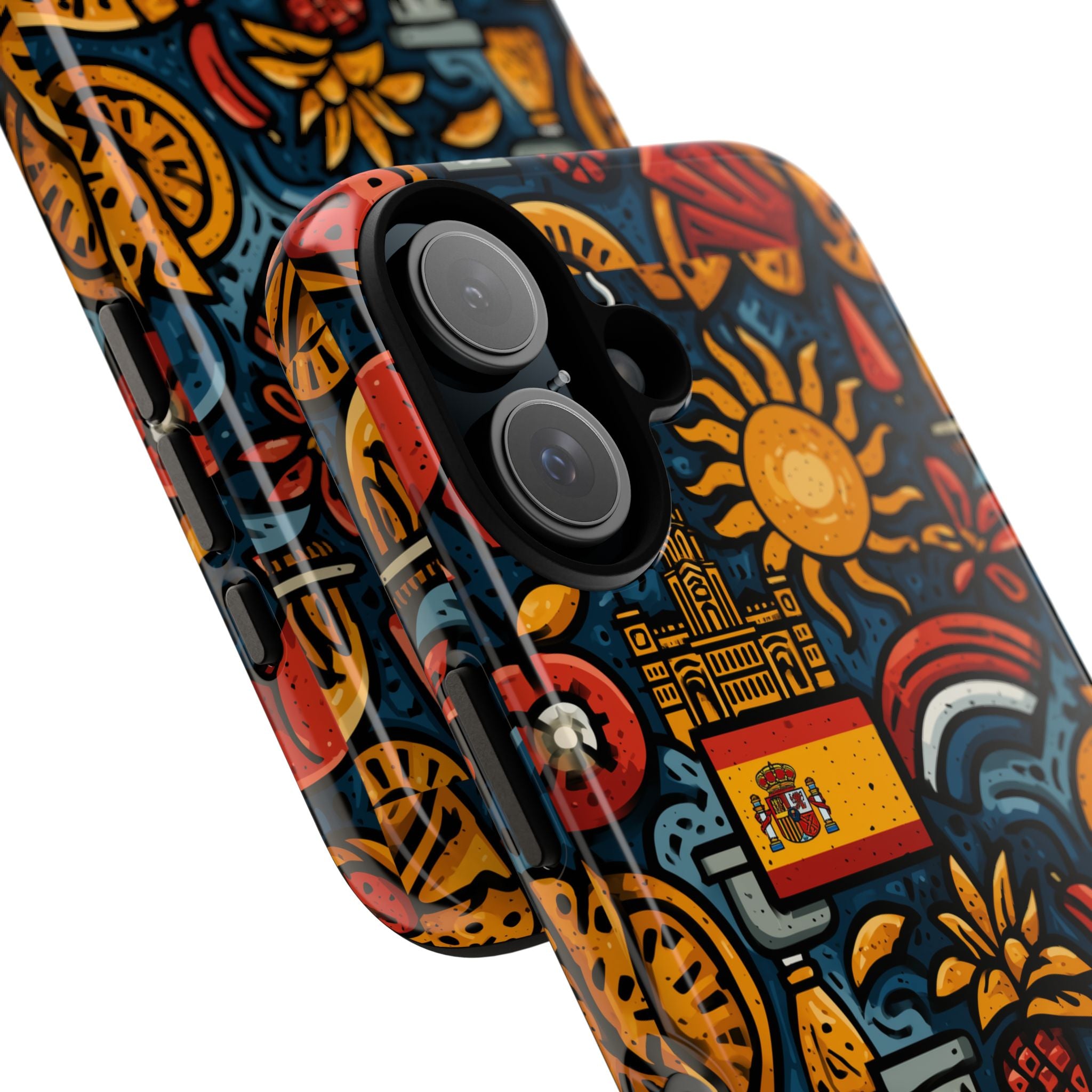 Vibrant Spanish Phone Case featuring Spanish Culture | Tough Cases | Travel Gift, Art Lover's Accessory, Colorful Cover, Unique Design