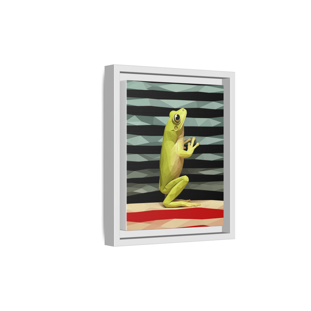 Geometric Frog Ascendant: Low-Poly Digital Amphibian, Architectural Nature Art   |    Custom Orders Available