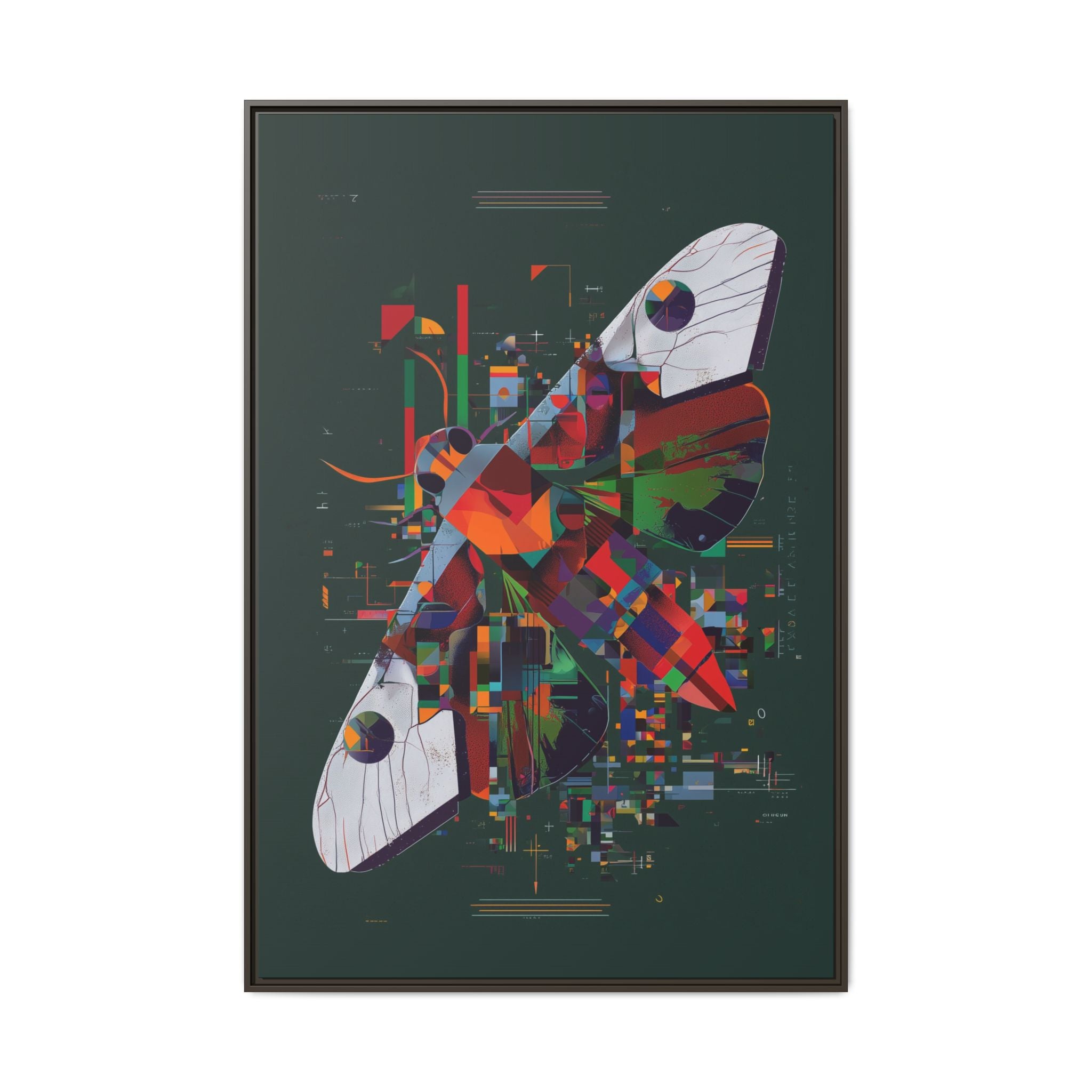 Butterfly Deconstruction: Geometric Digital Art, Pixelated Abstract Butterfly Wings   |    Custom Orders Available