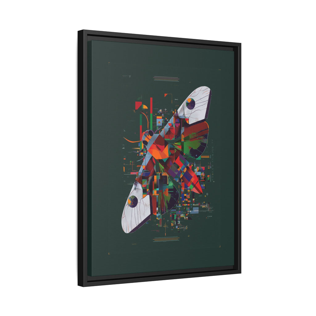 Digital Metamorphosis Framed Print: Geometric Butterfly Abstrac, Cubist Technological   |  Personalized & Custom Orders Available