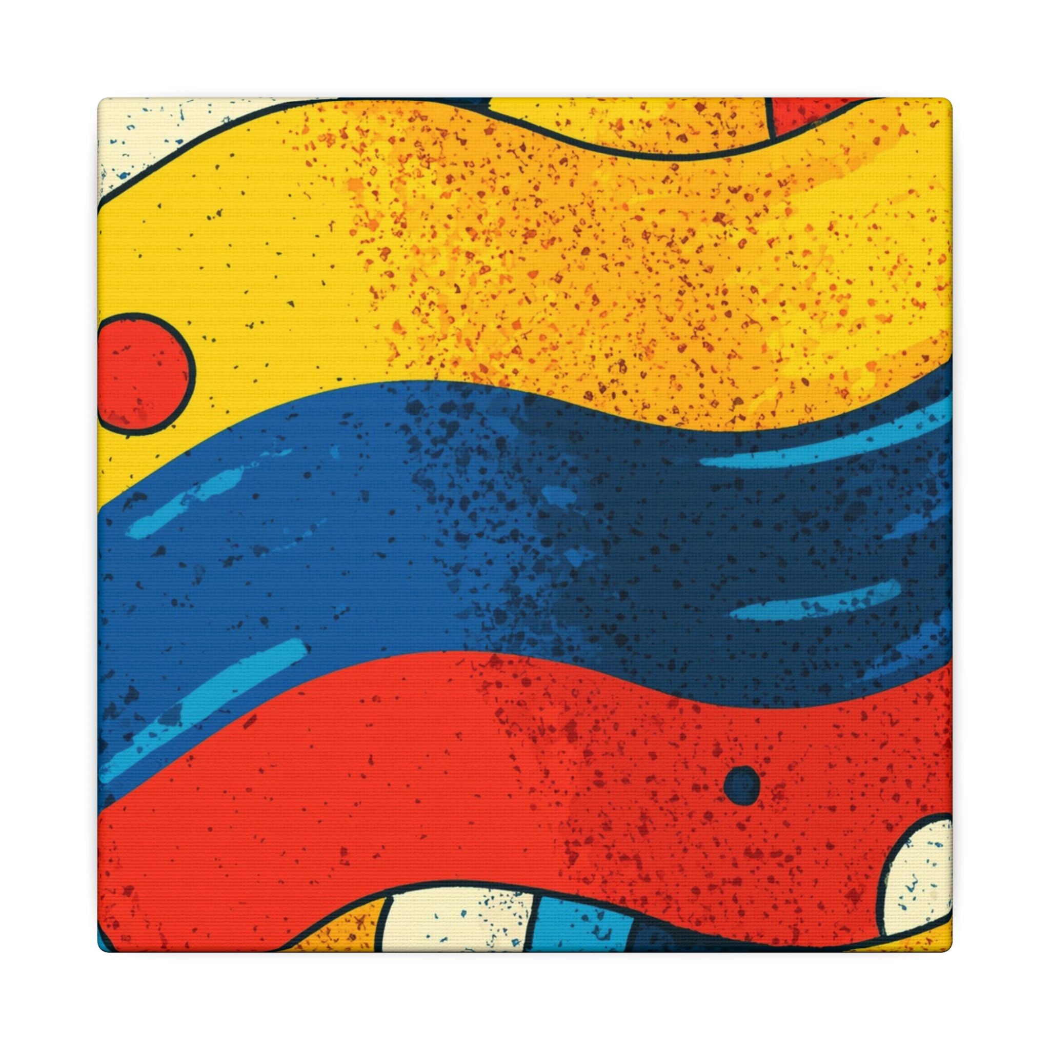 Fluid Dynamics: Retro Abstract Shapes, Mid-Century Modern Motion, Geometric Color Waves   |   Custom Orders Accepted