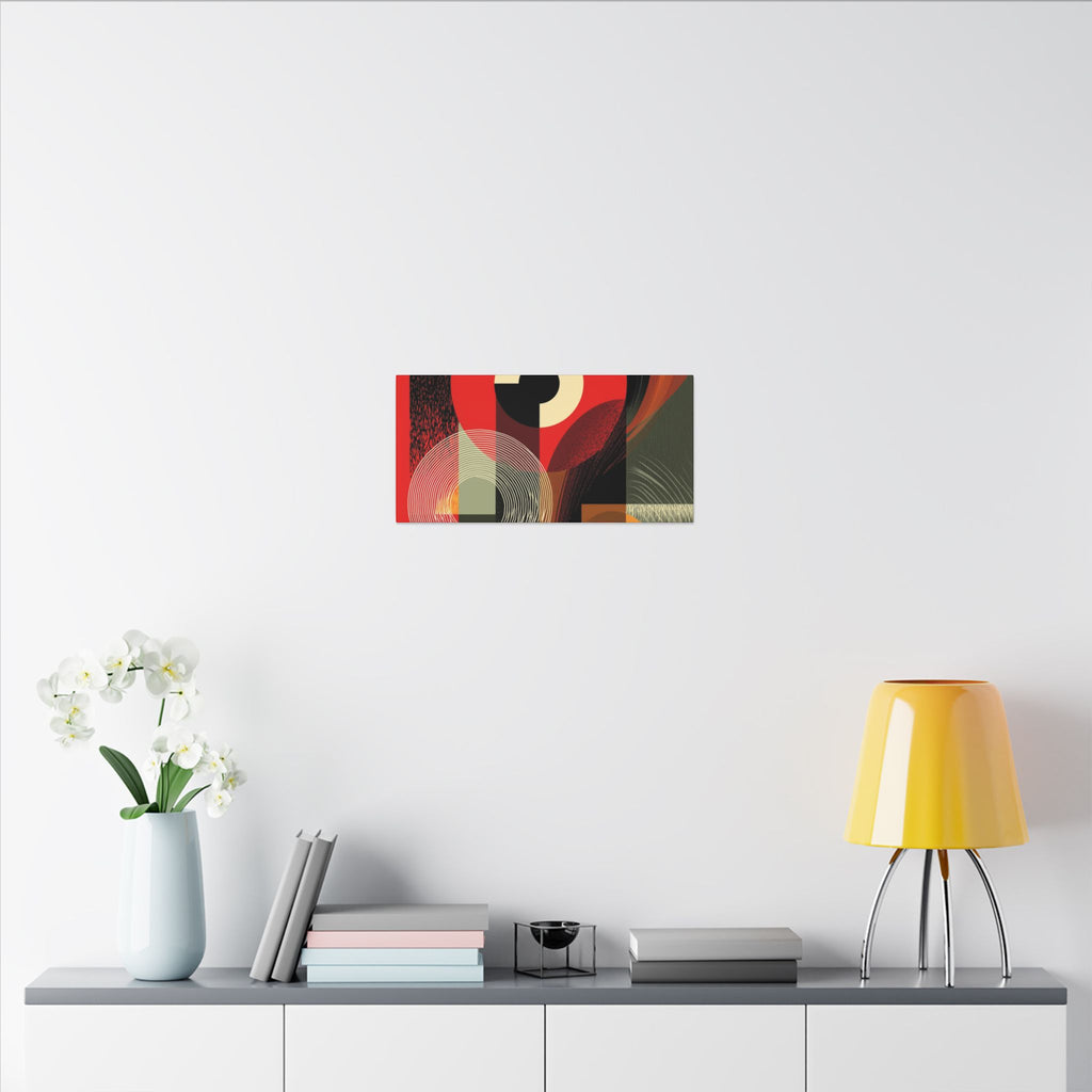 Geometric Convergence: Mid-Century Modern Abstract, Constructivist Design Principles, Bold Chromatic Composition   |   Custom Orders