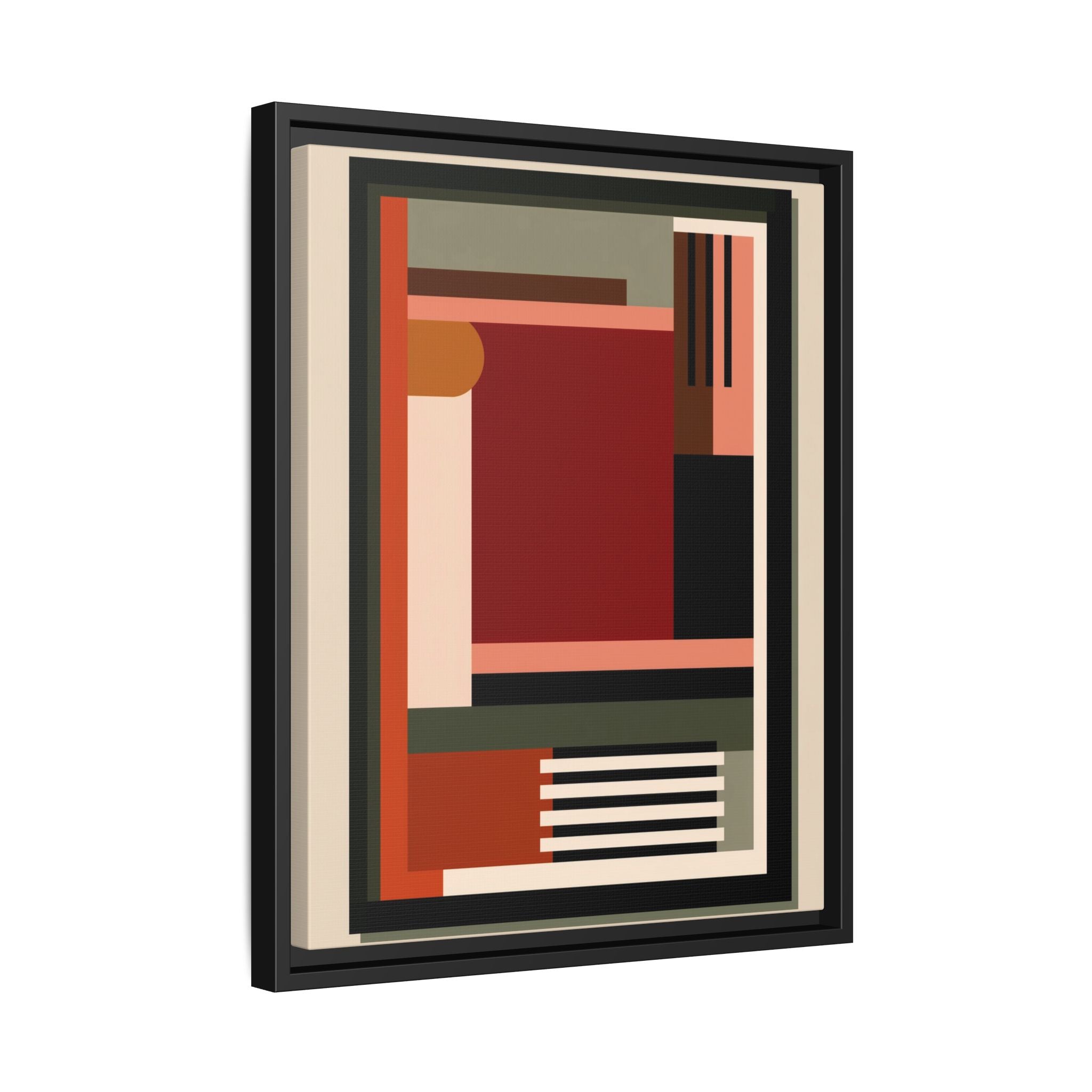 Architectural Geometries: Modern Abstract Composition, Bauhaus-Inspired Design, Geometric Color Blocking   |   Custom Orders Accepted