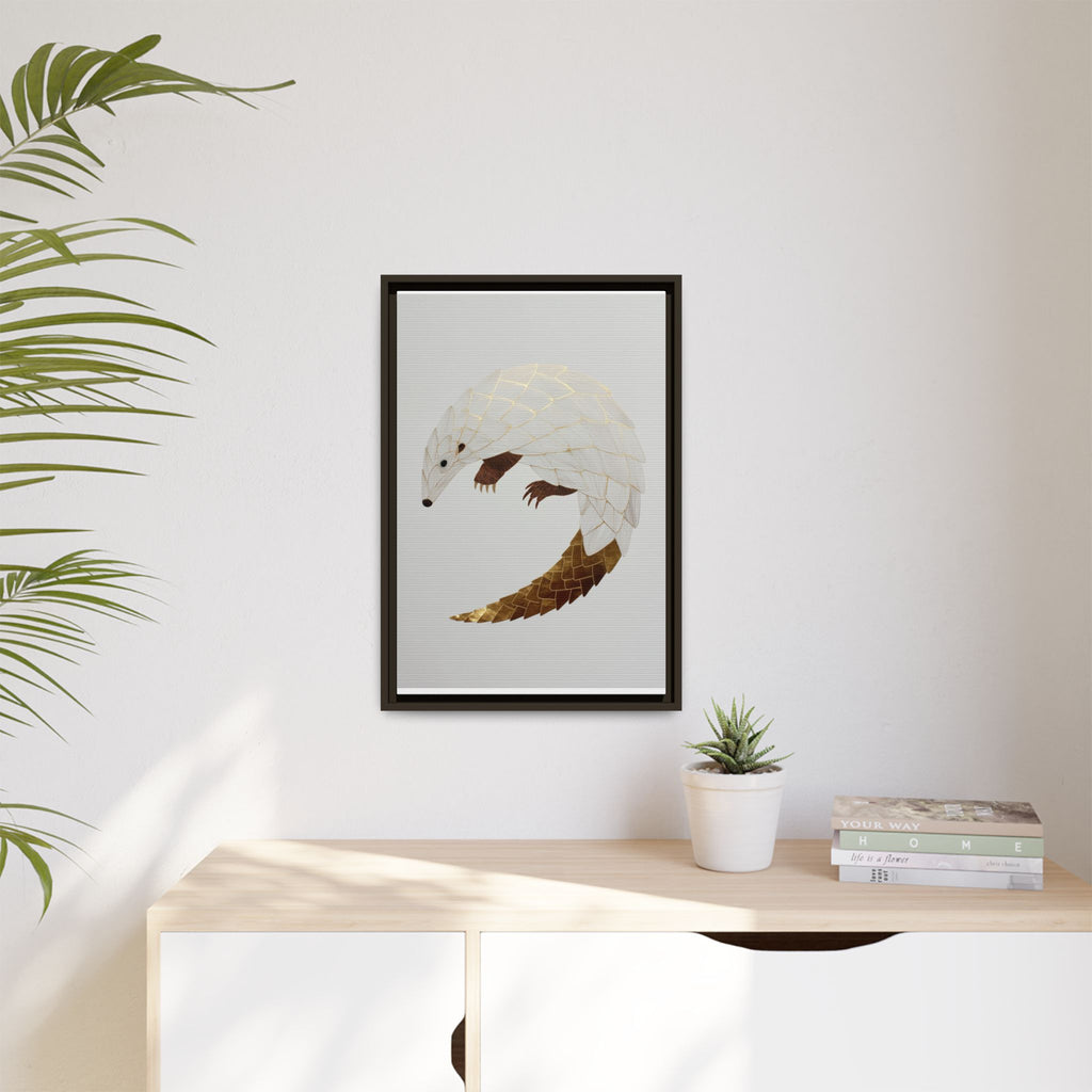 Geometric Hedgehog: Minimalist Wildlife Illustration, Layered Metallic Geometric Art   |    Custom Orders Available