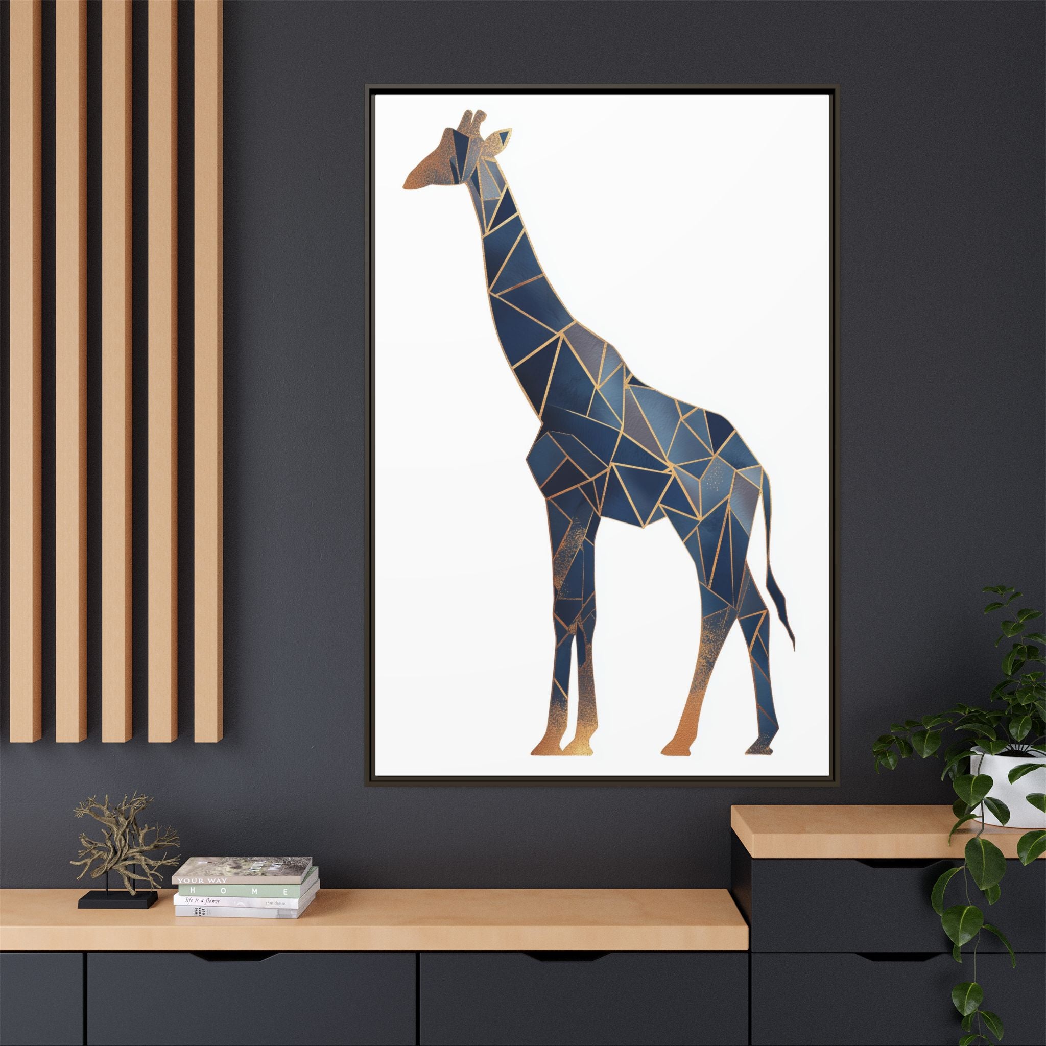Geometric Giraffe: Modern Wildlife Art, Angular Minimalist Design   |  Personalized & Custom Orders Available