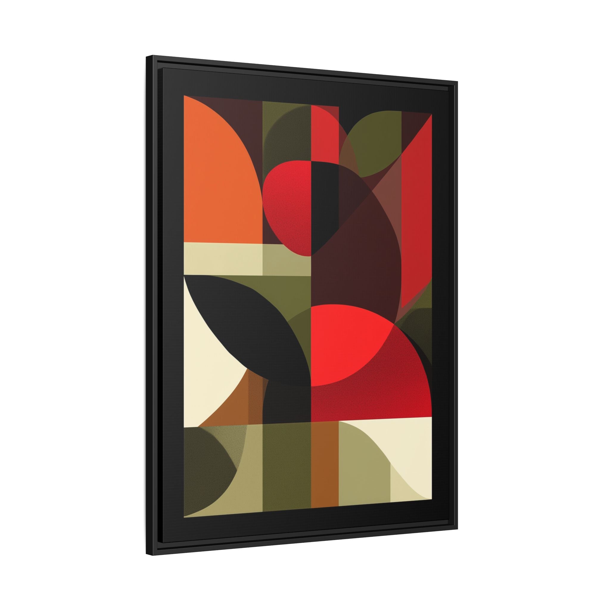 Geometric Fusion: Modern Abstract Composition, Cubist Color Blocks, Architectural Form Harmony   |   Custom Orders Accepted