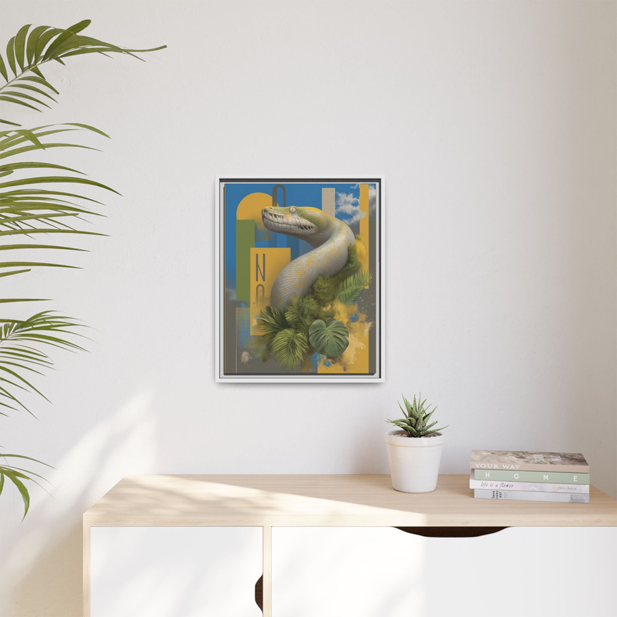 Serpent's Geometry: Tropical Realism, Digital Wildlife Composition   |    Custom Orders Available