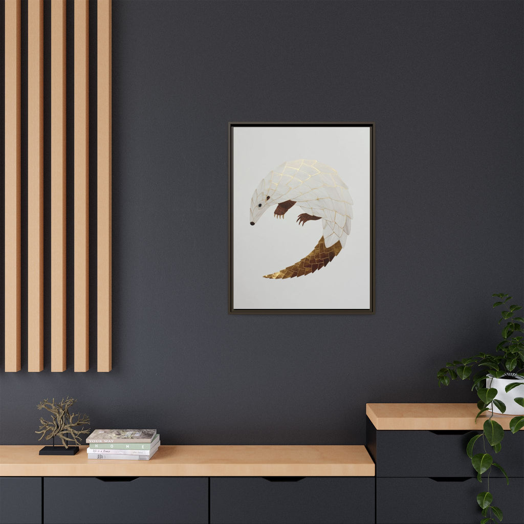 Geometric Hedgehog: Minimalist Wildlife Illustration, Layered Metallic Geometric Art   |    Custom Orders Available