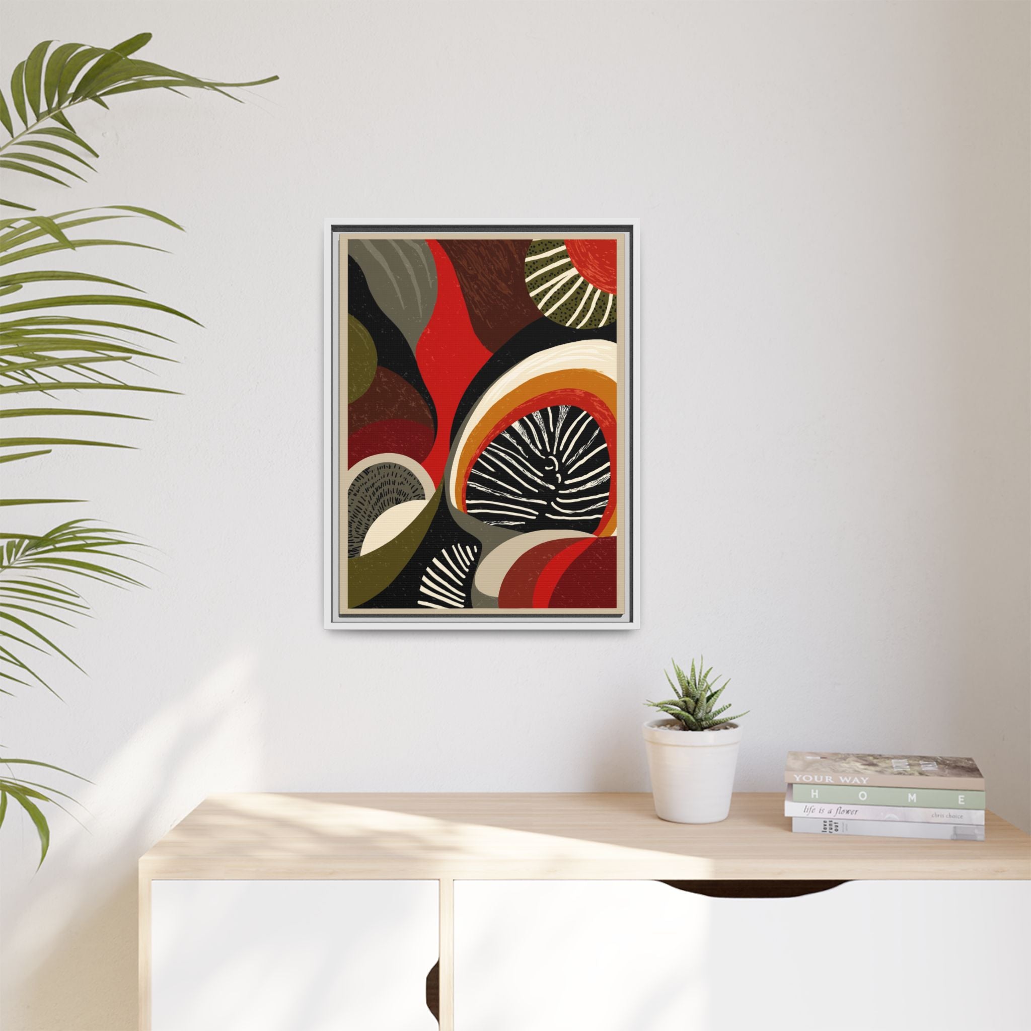 Geometric Rhythm: Abstract Composition, Mid-Century Modern Art, Radial Design Inspiration   |   Custom Orders Accepted