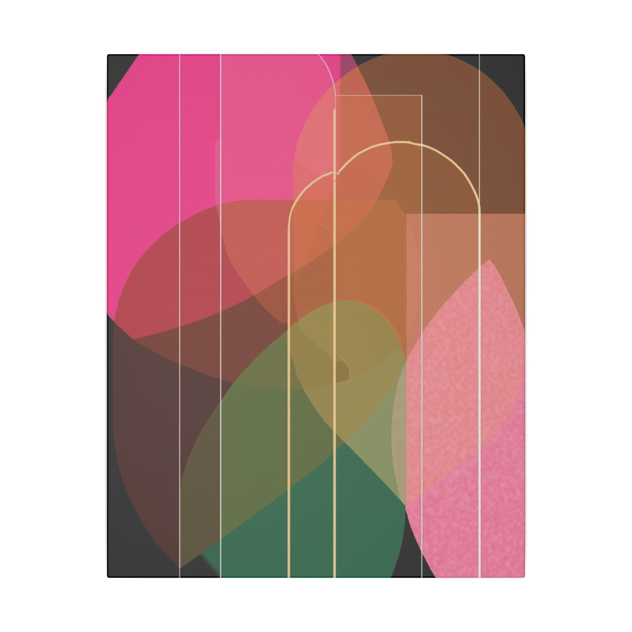 Chromatic Convergence: Layered Abstract Forms, Organic Geometric Interplay, Translucent Color Spectrum   |   Custom Orders Accepted